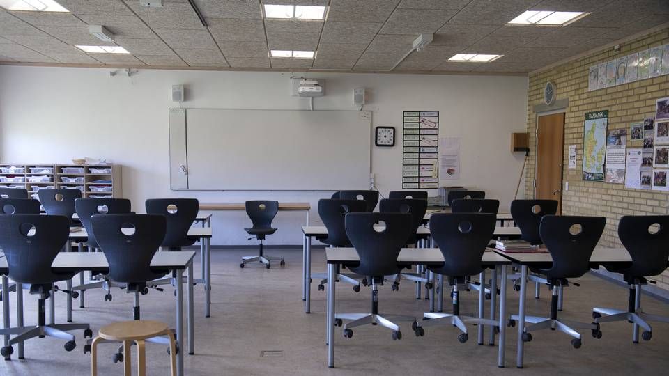 Klasselokalerne kan ende med at stå tomme noget tidligere end oprindelig planlagt. | Foto: Marie Ravn/JPA