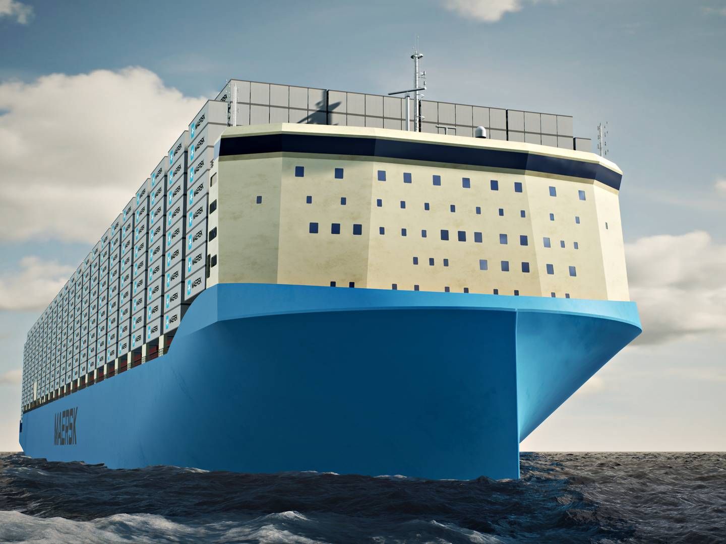 Internt i Maersk kaldes det nye skibsdesign for den største nytænkning siden Maersk lancerede triple E-skibene med en kapacitet på 18.000 teu i 2013. | Foto: Maersk