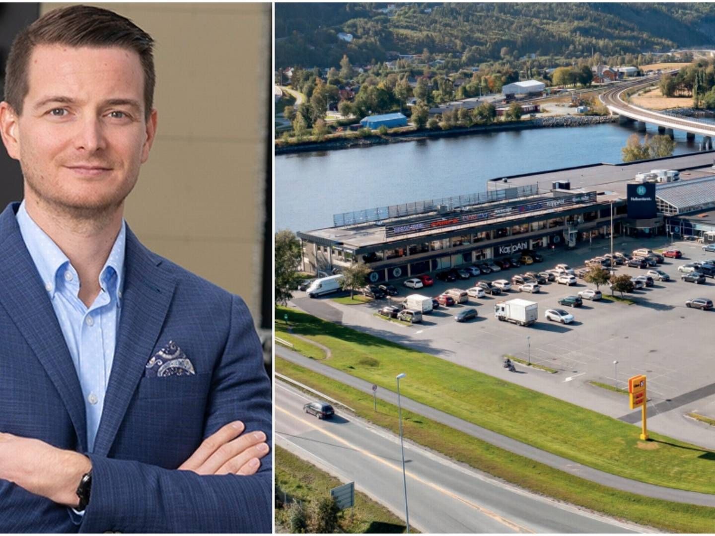 KJØPER I HELL: Alf Joachim Vennatrø i Vennatrø-gruppen har sikret seg Hellsenteret. | Foto: Vennatrø-gruppen og Norion Næringsmegling