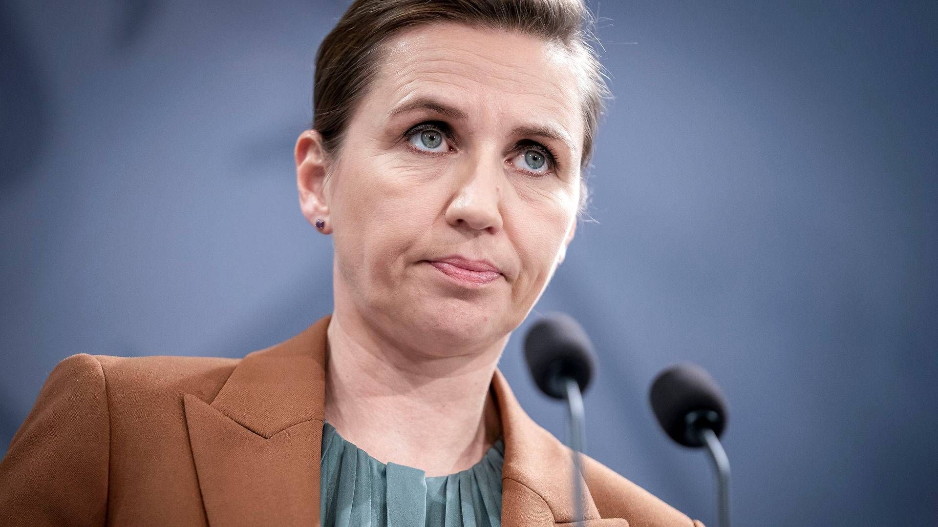 Mette Frederiksen meldte onsdag aften nye restriktioner ud. | Foto: Mads Claus Rasmussen/Ritzau Scanpix