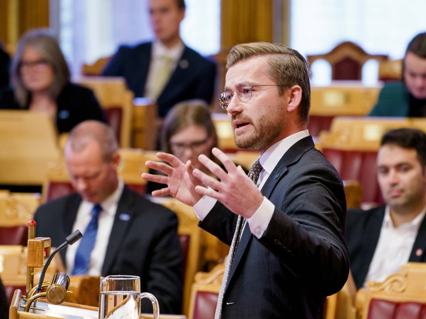 GÅR UT MOT HYTTEUTBYGGING: Venstres nestleder Sveinung Rotevatn, | Foto: Stian Lysberg Solum / NTB