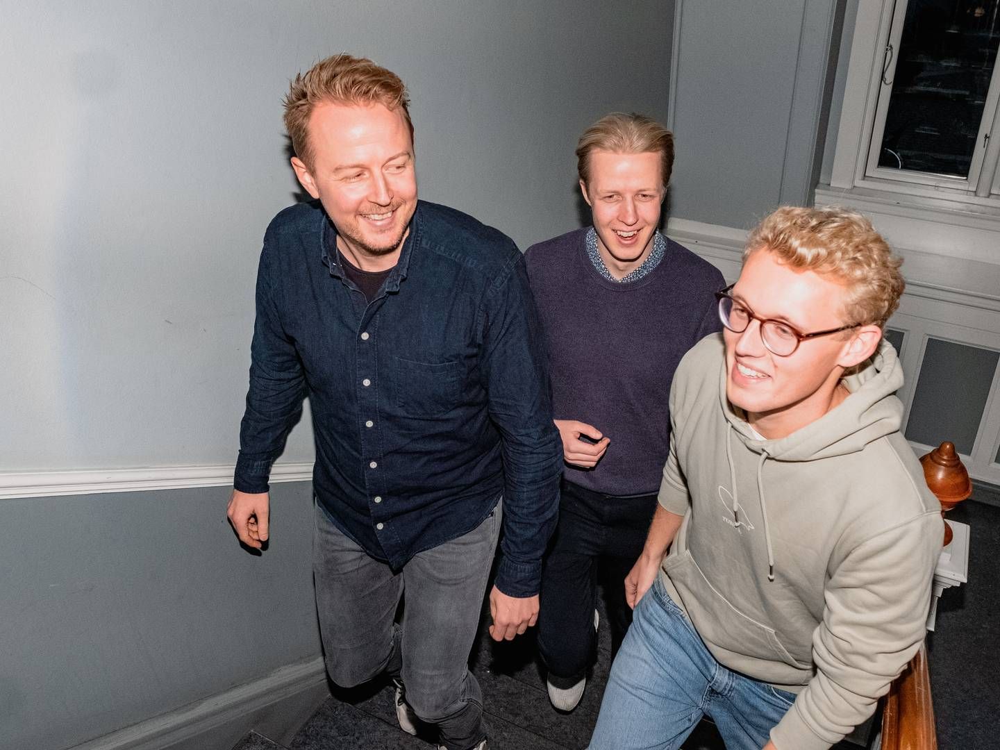De tre Weld-stiftere Jonas Skytte Thordal, Jakob Skytte Jensen og Jakob Kristensen. | Foto: Weld/PR