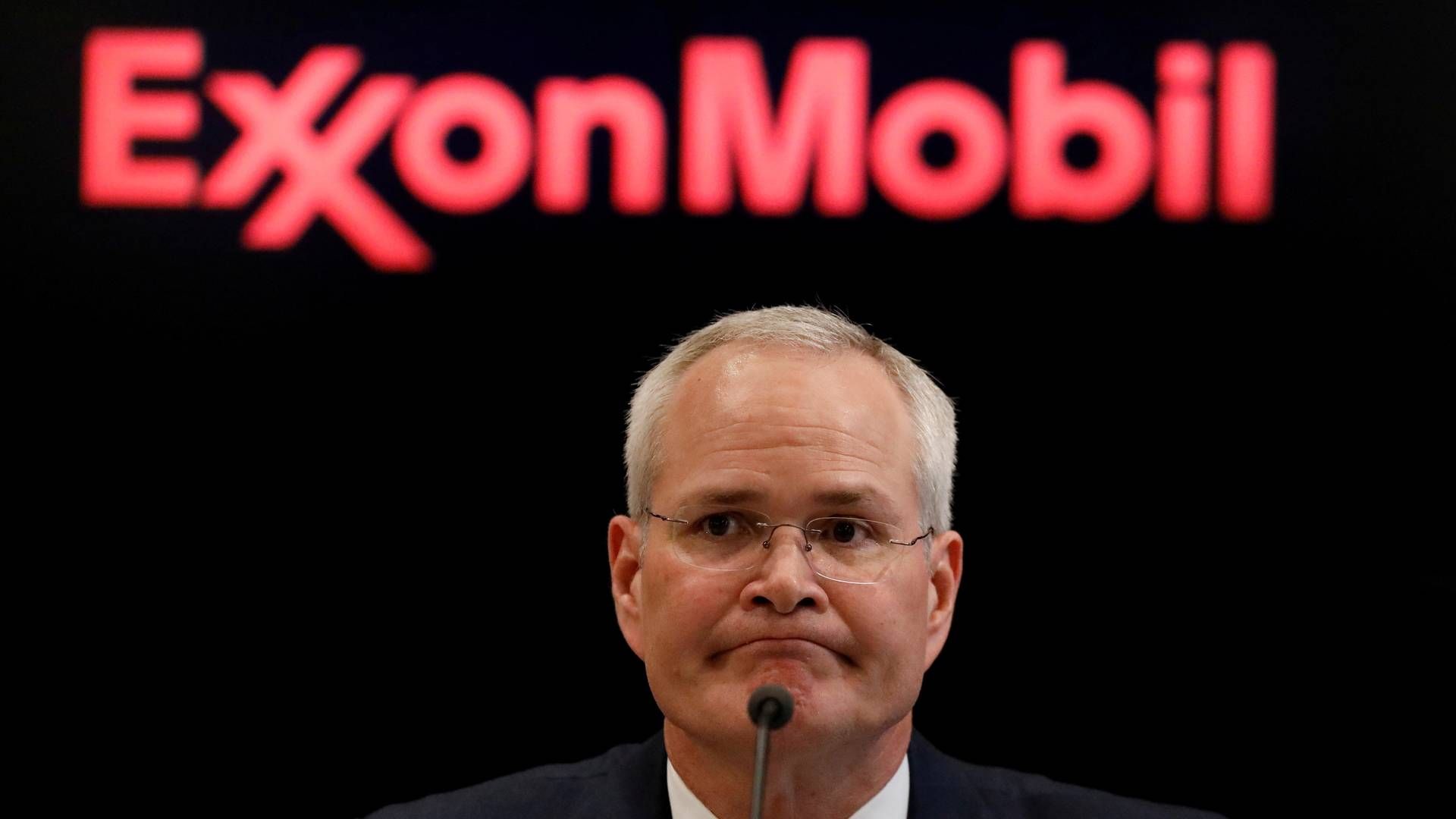 Darren Woods, chairman and CEO of Exxon Mobil Corporation, speaking at a conference in New York in 2017. | Photo: REUTERS/Brendan McDermid/File Photo