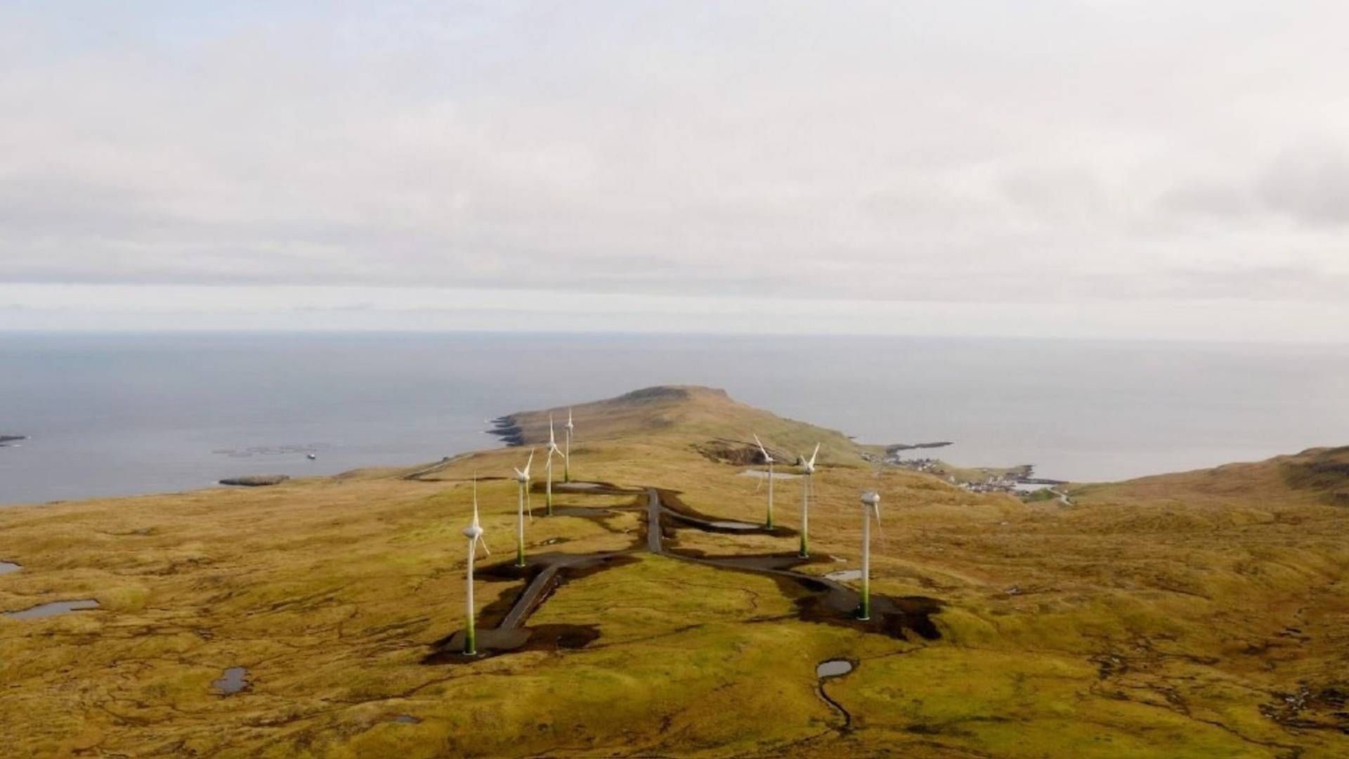 Porkeri-anlægget er den første vindmøllepark på Suðuroy og er en del af et projekt, der forventes at producere 20 GWh energi. | Foto: SEV