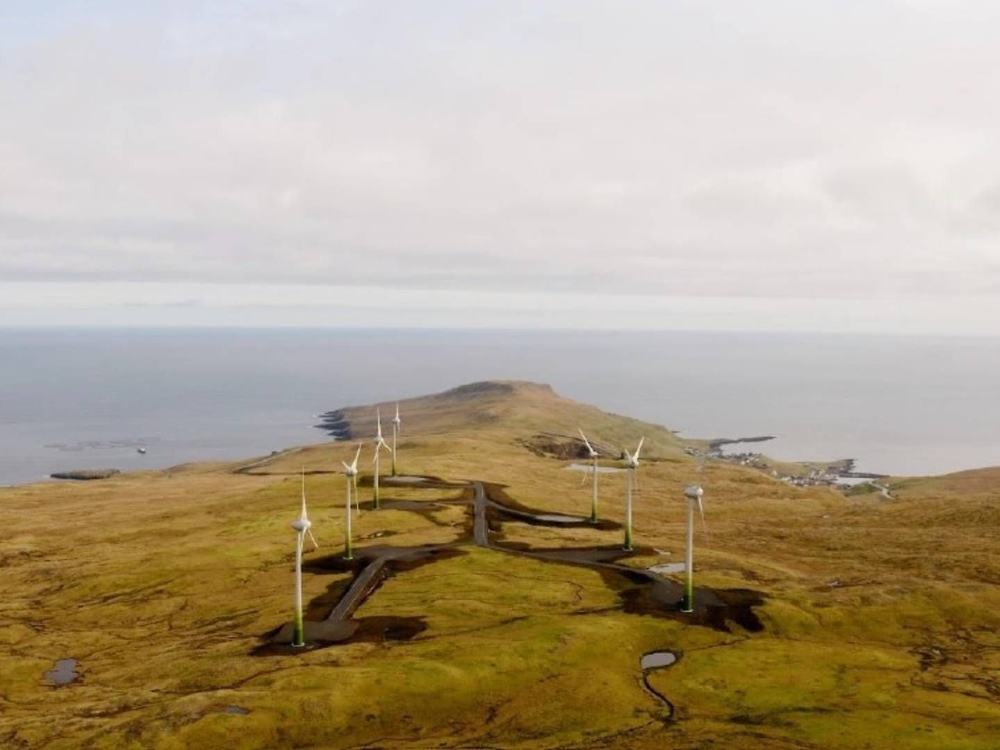 Porkeri-anlægget er den første vindmøllepark på Suðuroy og er en del af et projekt, der forventes at producere 20 GWh energi. | Foto: SEV