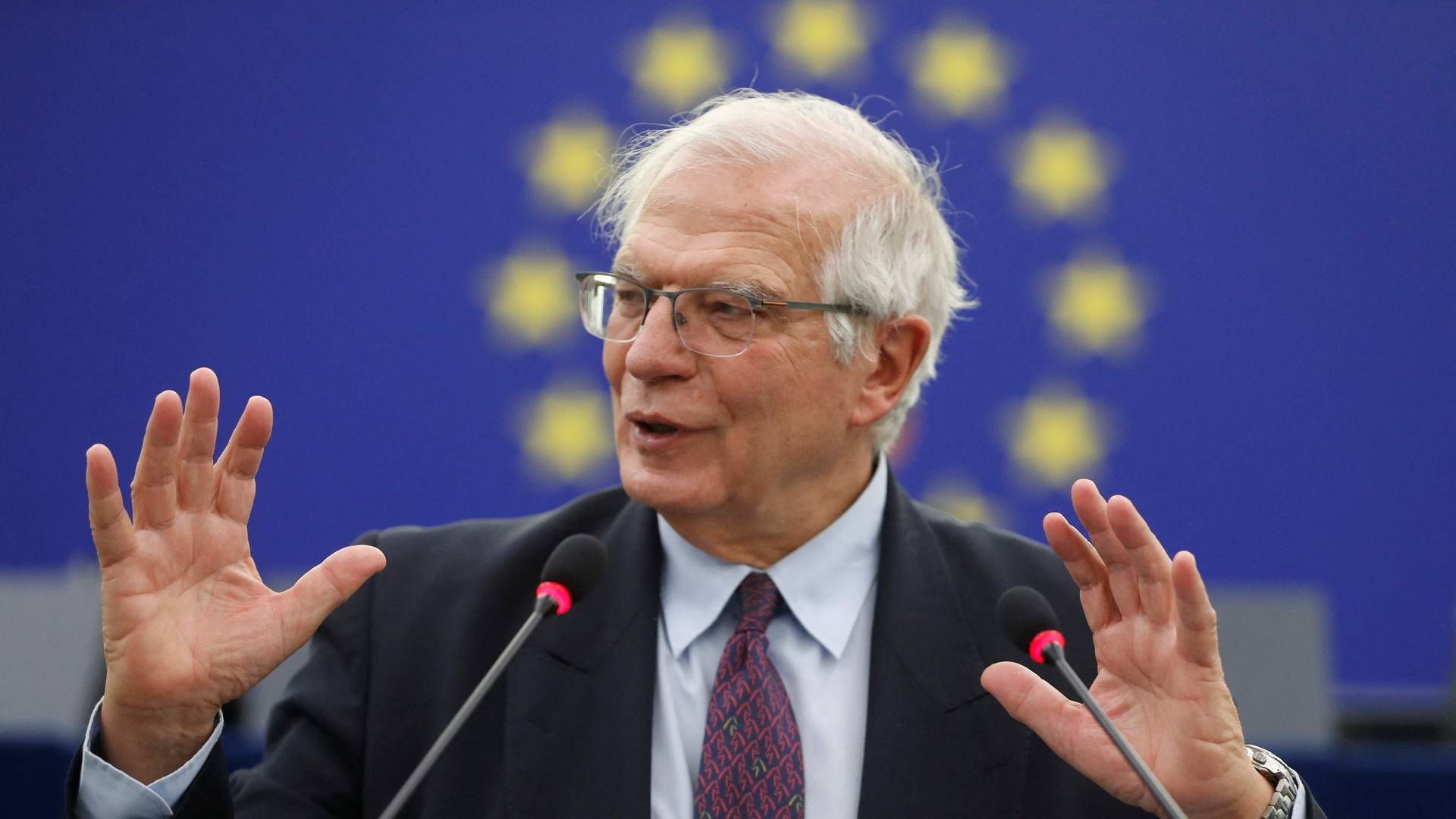 EU's udenrigschef, Josep Borrell, mener, at en eventuel russisk invasion af Ukraine skal have store politiske og økonomiske konsekvenser. | Foto: POOL/REUTERS / X80003
