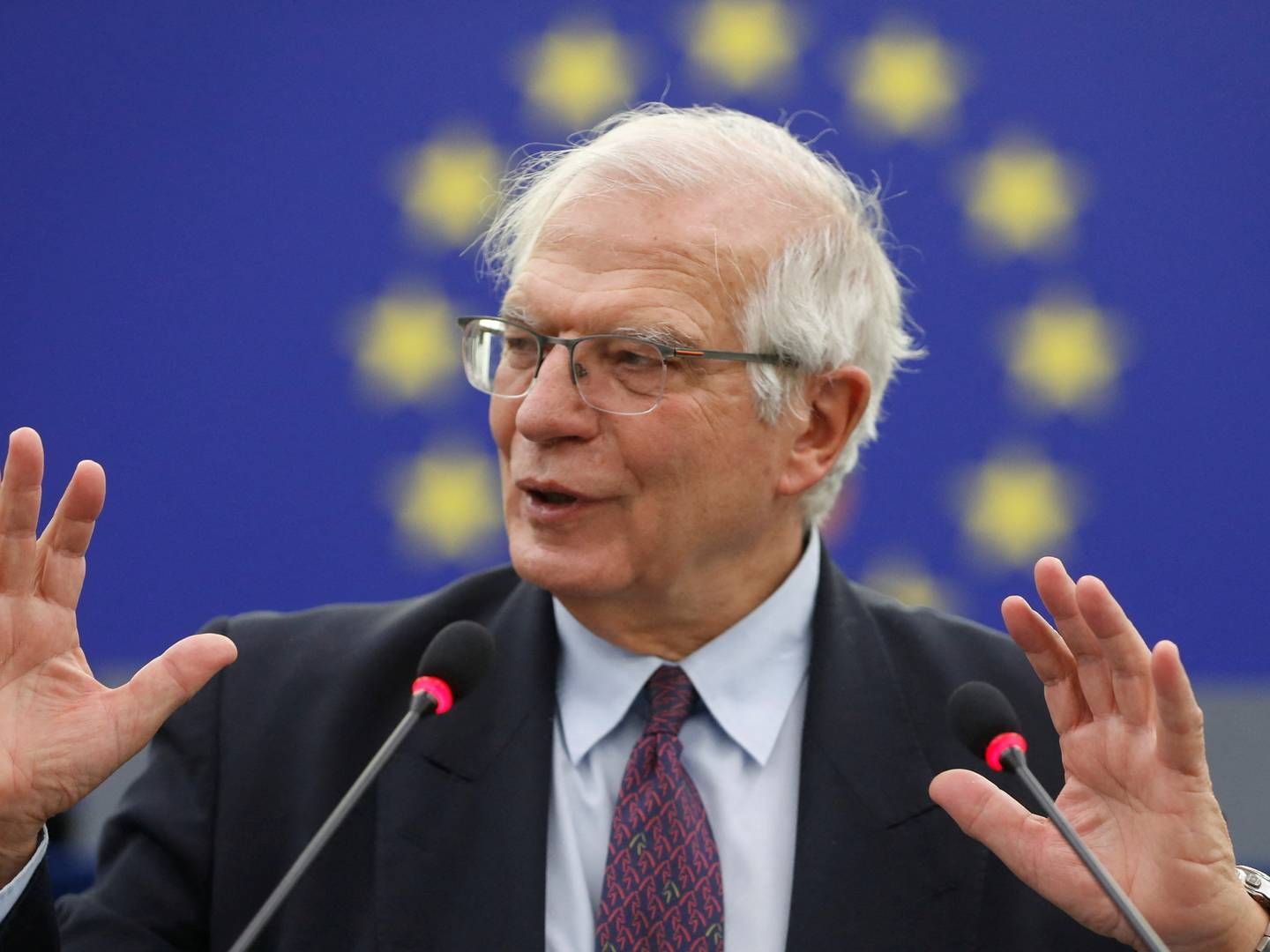 EU's udenrigschef, Josep Borrell, mener, at en eventuel russisk invasion af Ukraine skal have store politiske og økonomiske konsekvenser. | Foto: POOL/REUTERS / X80003