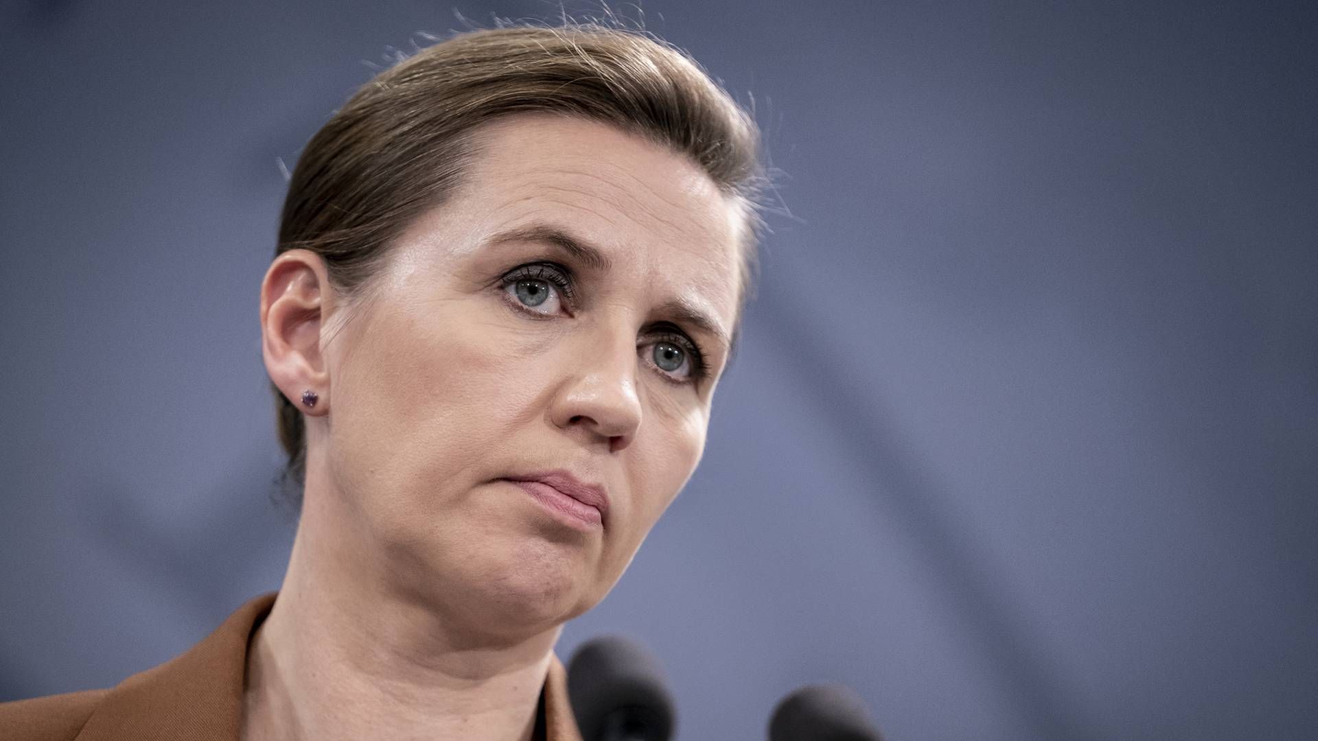 Statsminister Mette Frederiksen (S) afholder igen pressmøde om nye restriktioner. | Foto: Mads Claus Rasmussen