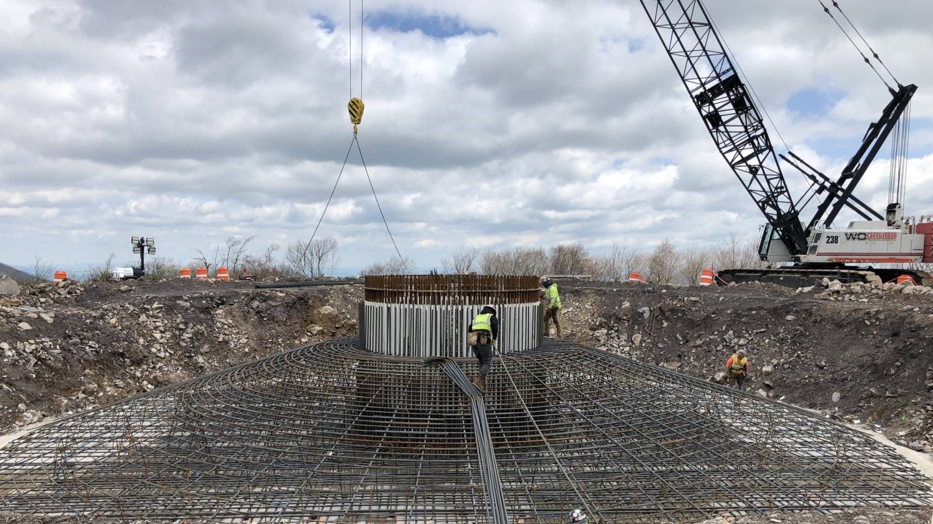 I årets begyndelse begyndte Reed & Reed arbejdet på vindparken Black Rock, hvor 23 af Siemens Gamesas 5MW'ere skal forøge West Virginias vindkapacitet med 15 pct. | Foto: Reed & Reed