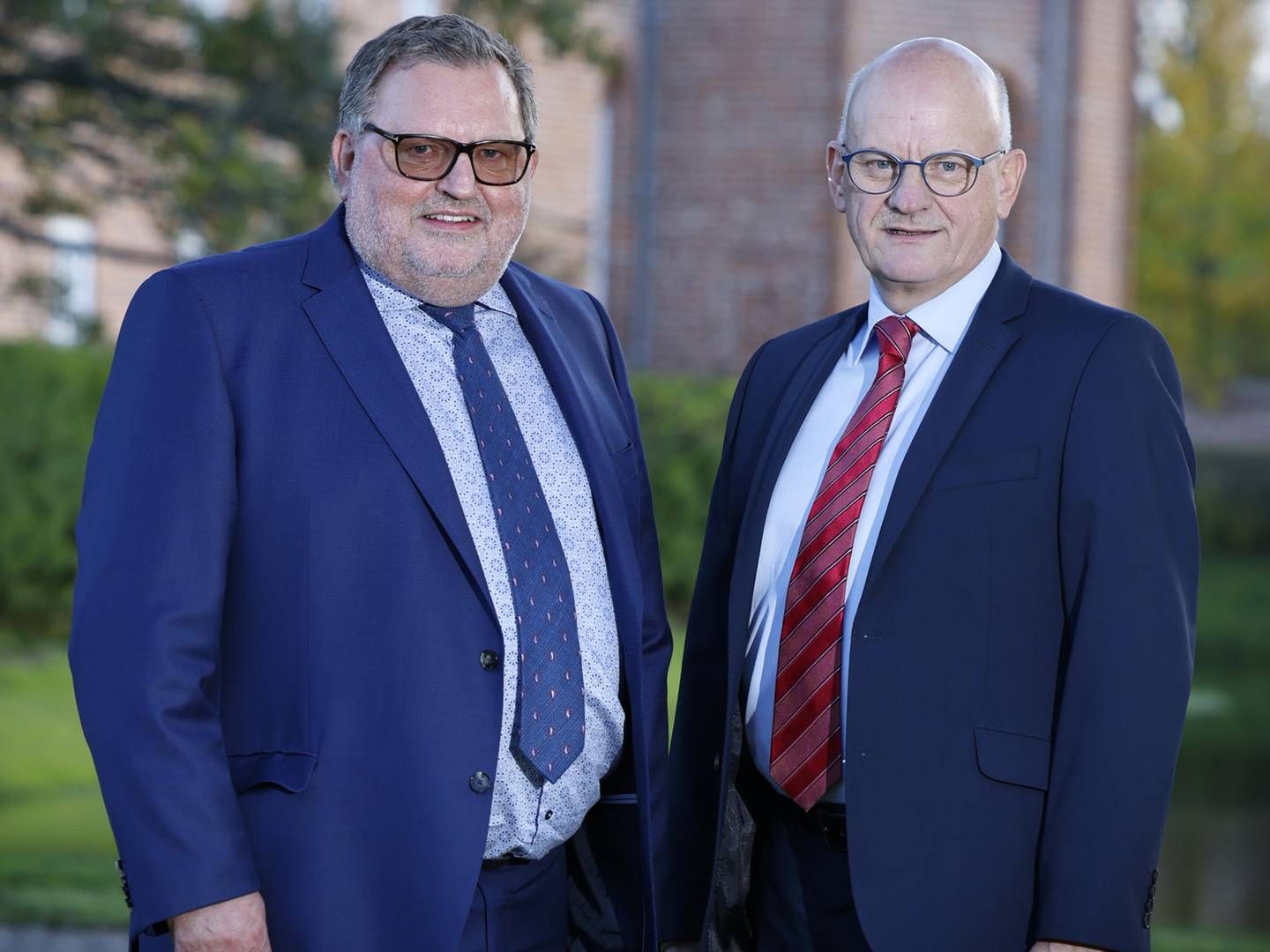 De to adm. direktører, Per Sønderup og Vagn Hansen kan glæde sig over at stå i spidsen for Danmarks ottendestørste pengeinstitut. | Foto: PR/Sparekassen Danmark
