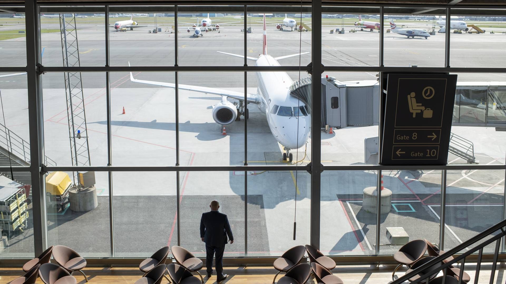 Topchef i Billund Lufthavn, Jan Hessellund, kunne se markant vækst på månedsbasis i årets sidste måned. | Foto: Joachim Ladefoged/ERH