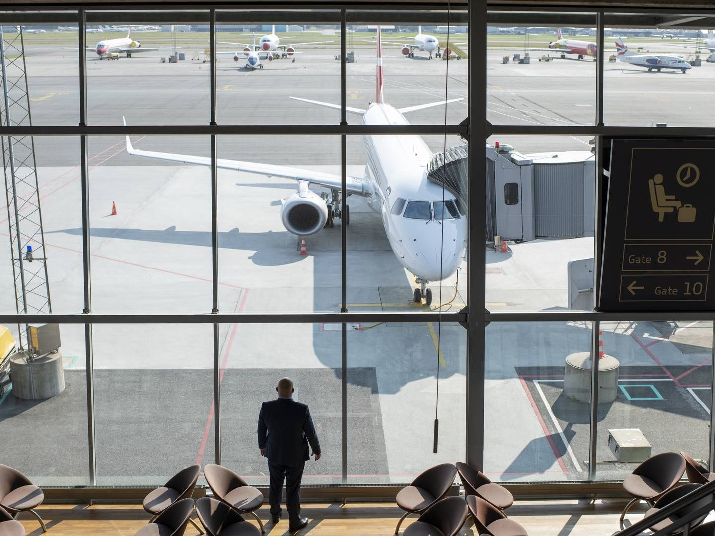 Topchef i Billund Lufthavn, Jan Hessellund, kunne se markant vækst på månedsbasis i årets sidste måned. | Foto: Joachim Ladefoged/ERH