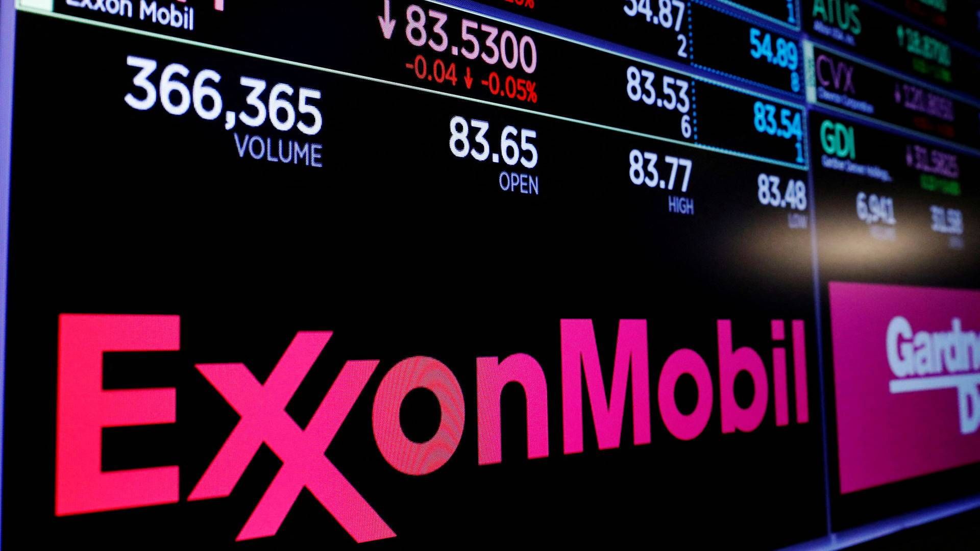 Stadigt flere institutionelle investorer trækker sig fra olieindustrien, herunder også den største aktør Exxon Mobil Corp. | Foto: Lucas Jackson/Reuters/Ritzau Scanpix