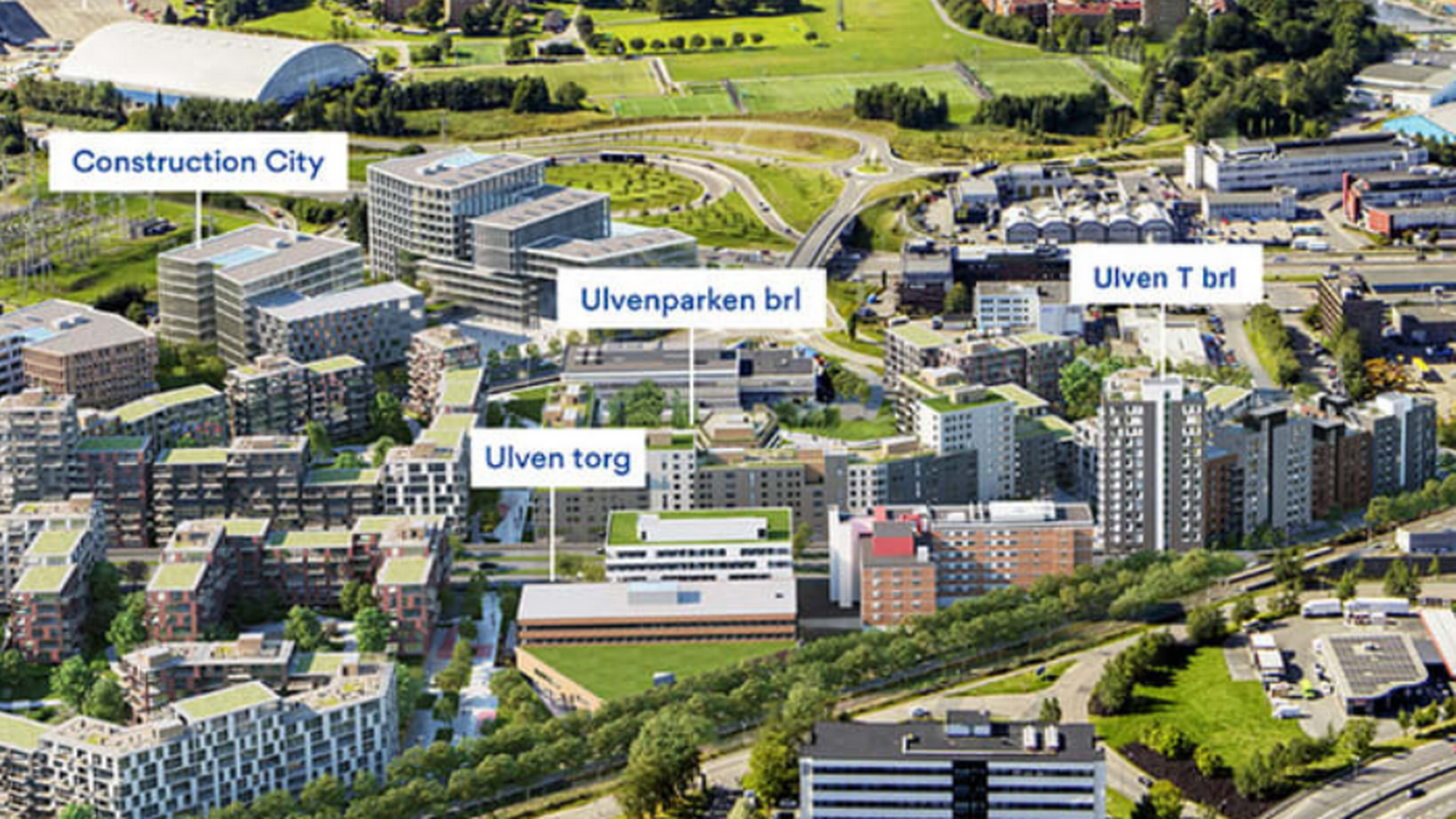 NY BYDEL: På Ulven i Oslo skal det totalt bygges over 2000 boliger og etableres 4500 arbeidsplasser. | Foto: Obos