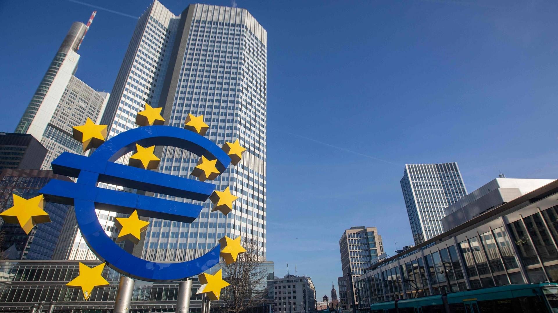ECB har hovedkvarter i Frankfurt. | Foto: ANDRE PAIN/AFP / AFP