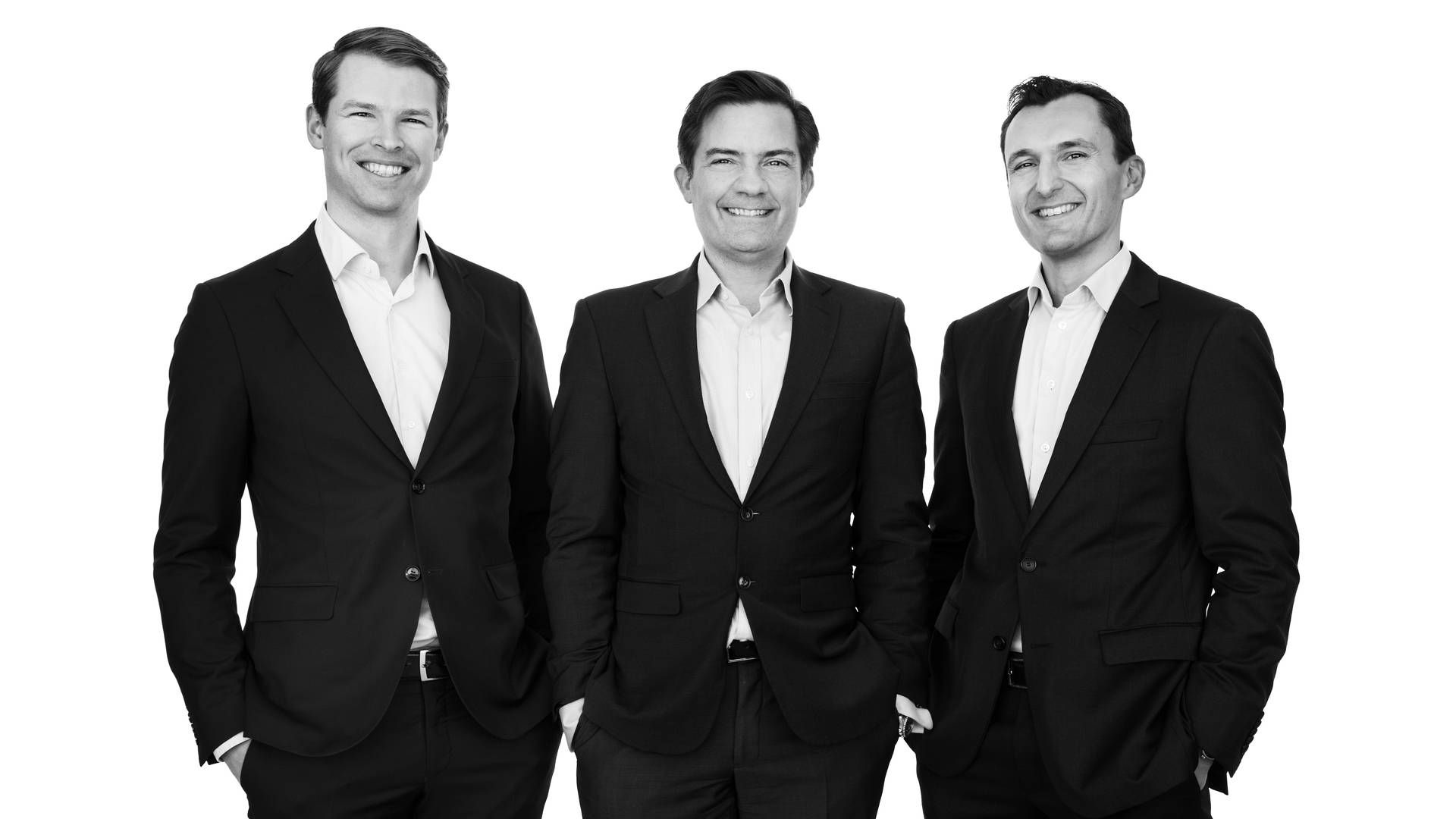 The trio behind Jera Capital: Alexander Reventlow, Christen Estrup and Julien Marencic. | Photo: PR / Jera Capital