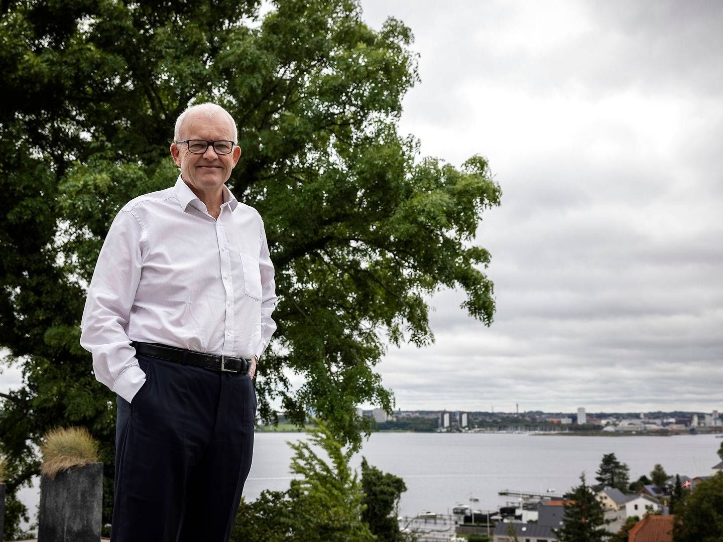 Flemming N. Enevoldsen har siddet for bordenden som formand for Esbjerg Havn i 20 år, men nu er faklen givet videre. | Foto: Joachim Ladefoged/Ritzau Scanpix