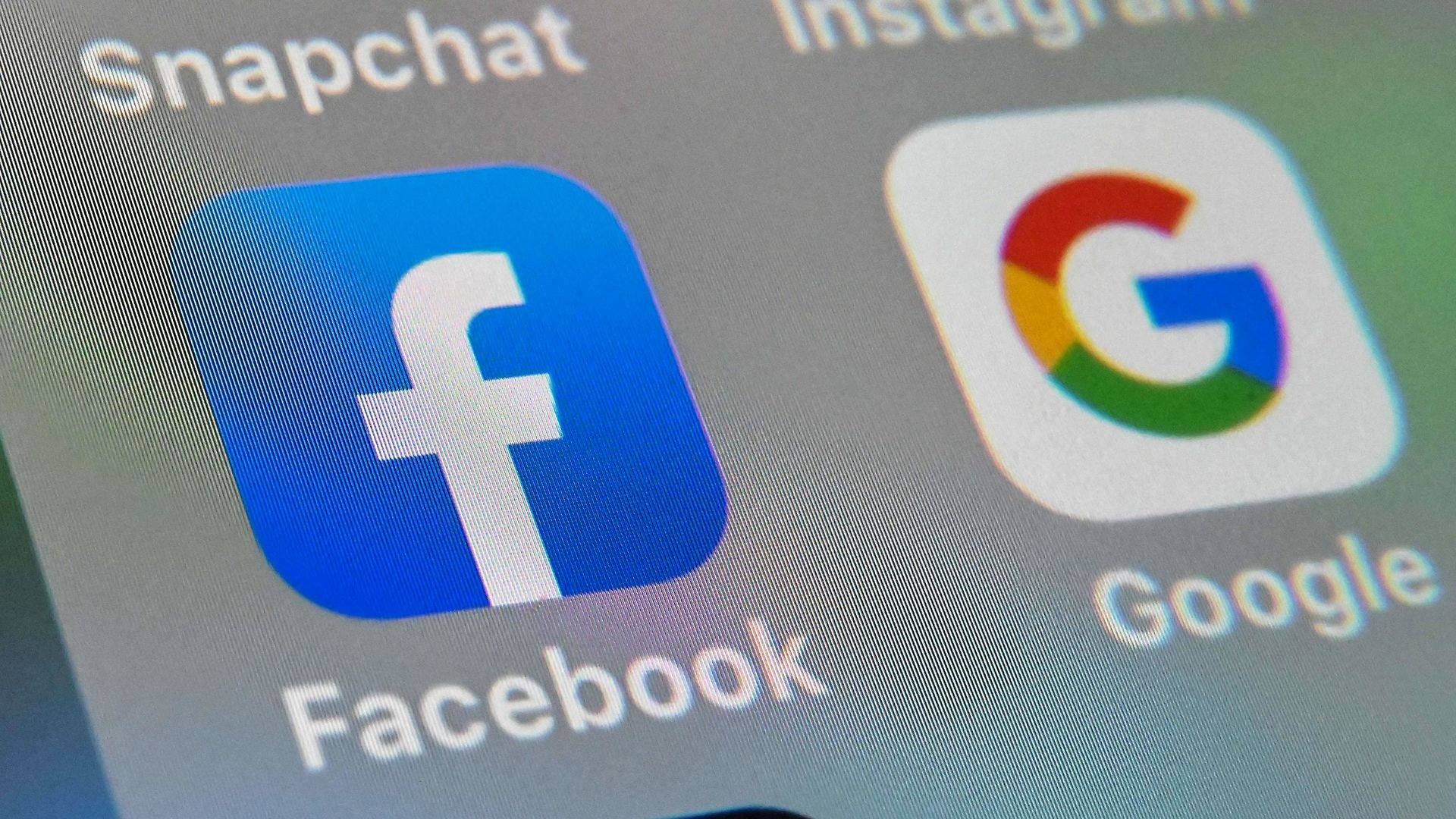 Facebook og Google har længe været i de franske myndigheders søgelys både når det gælder konkurrenceforvridende praksis og databehandling. | Foto: Denis Charlet/AFP/Ritzau Scanpix