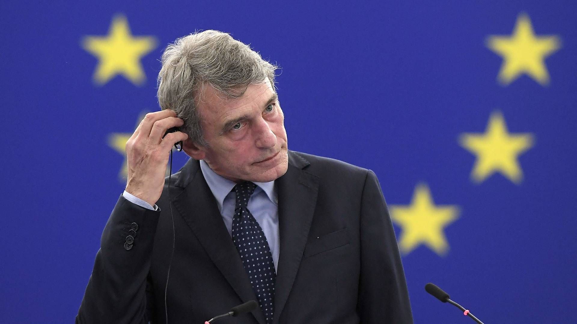EU-Parlamentets formand, David Sassli. | Foto: FREDERICK FLORIN/AFP / POOL