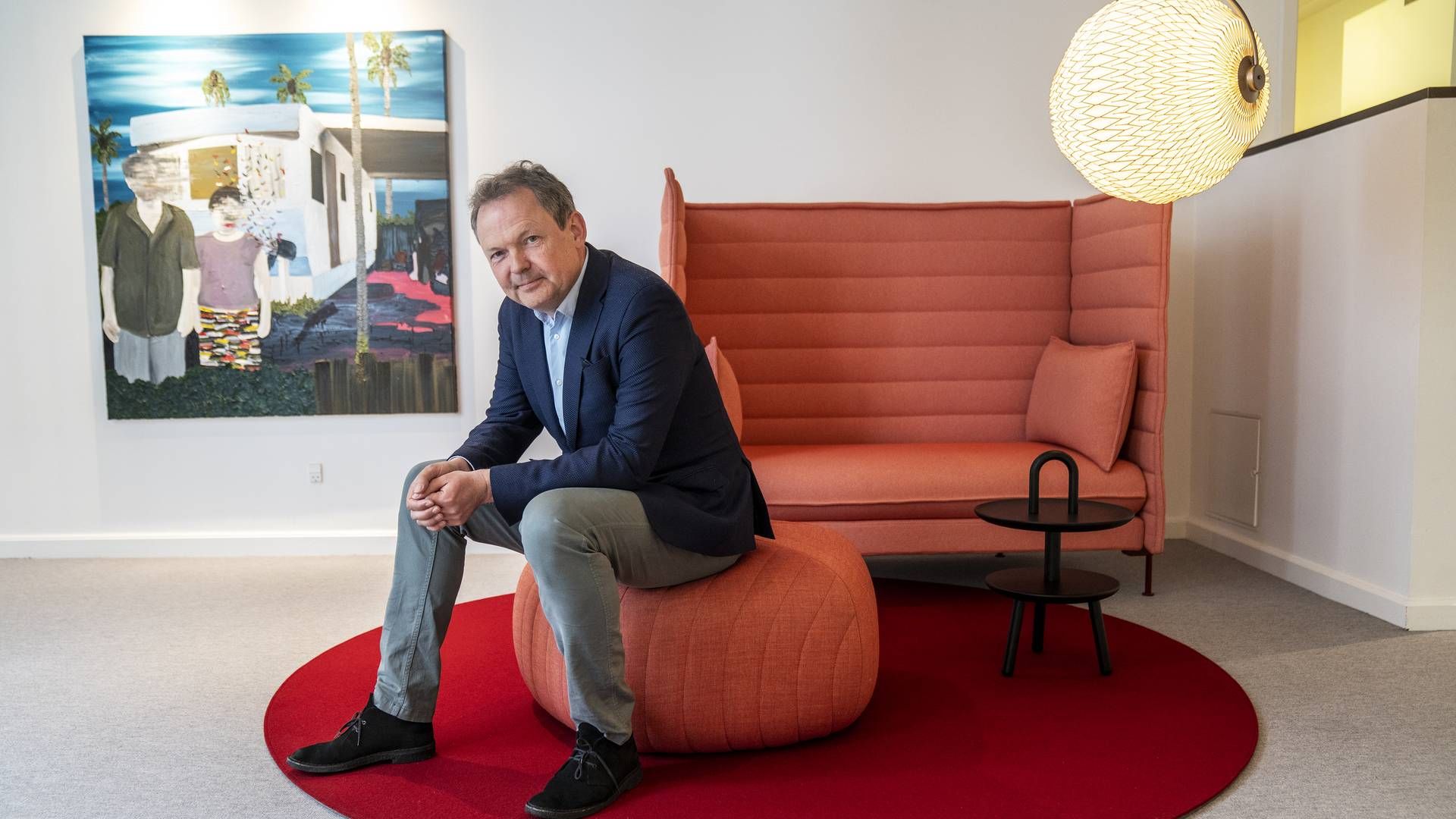 Ulrik Nødgaard, adm. direktør i Finans Danmark, slåt fast, at det bliver vigtigt at vide, hvornår bankerne må afvise at give virksomheder en erhvervskonto. | Foto: Stine Bidstrup/ERH