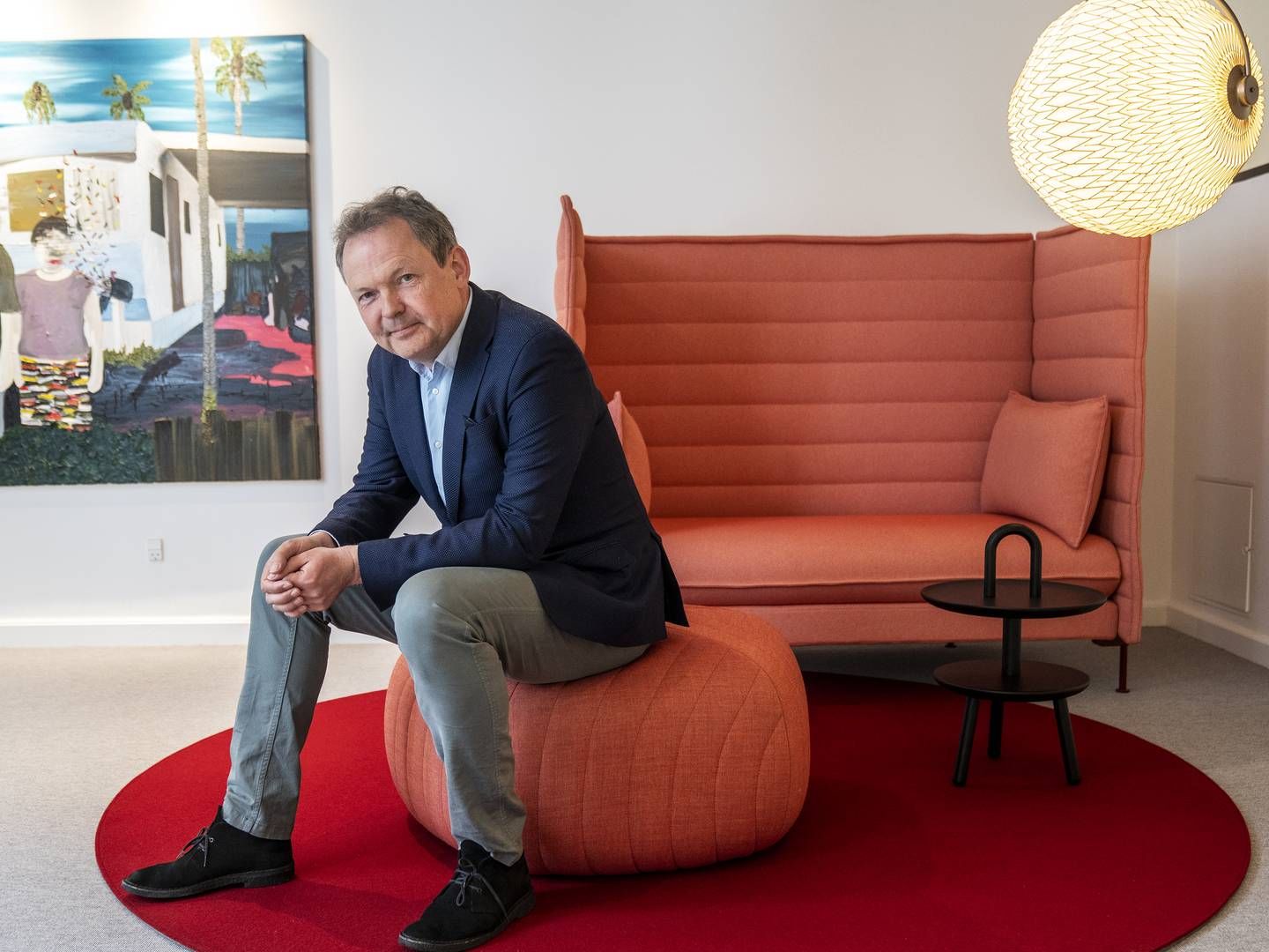 Ulrik Nødgaard, adm. direktør i Finans Danmark, slåt fast, at det bliver vigtigt at vide, hvornår bankerne må afvise at give virksomheder en erhvervskonto. | Foto: Stine Bidstrup/ERH