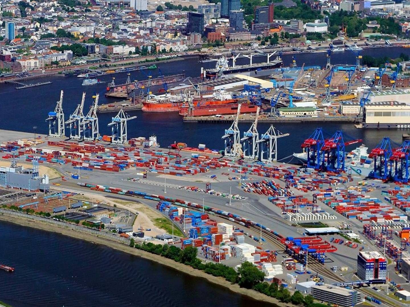 Hamborg Havn er centrum for den tyske shippingindustri. | Foto: Michael Lindner/Port of Hamburg Marketing