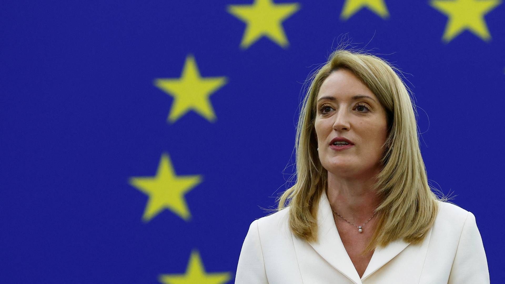 Den nye formand for EU-Parlamentet, Roberta Metsola, er medlem af den største gruppe i parlamentet, den konservative EPP. | Foto: GONZALO FUENTES/REUTERS / X07238