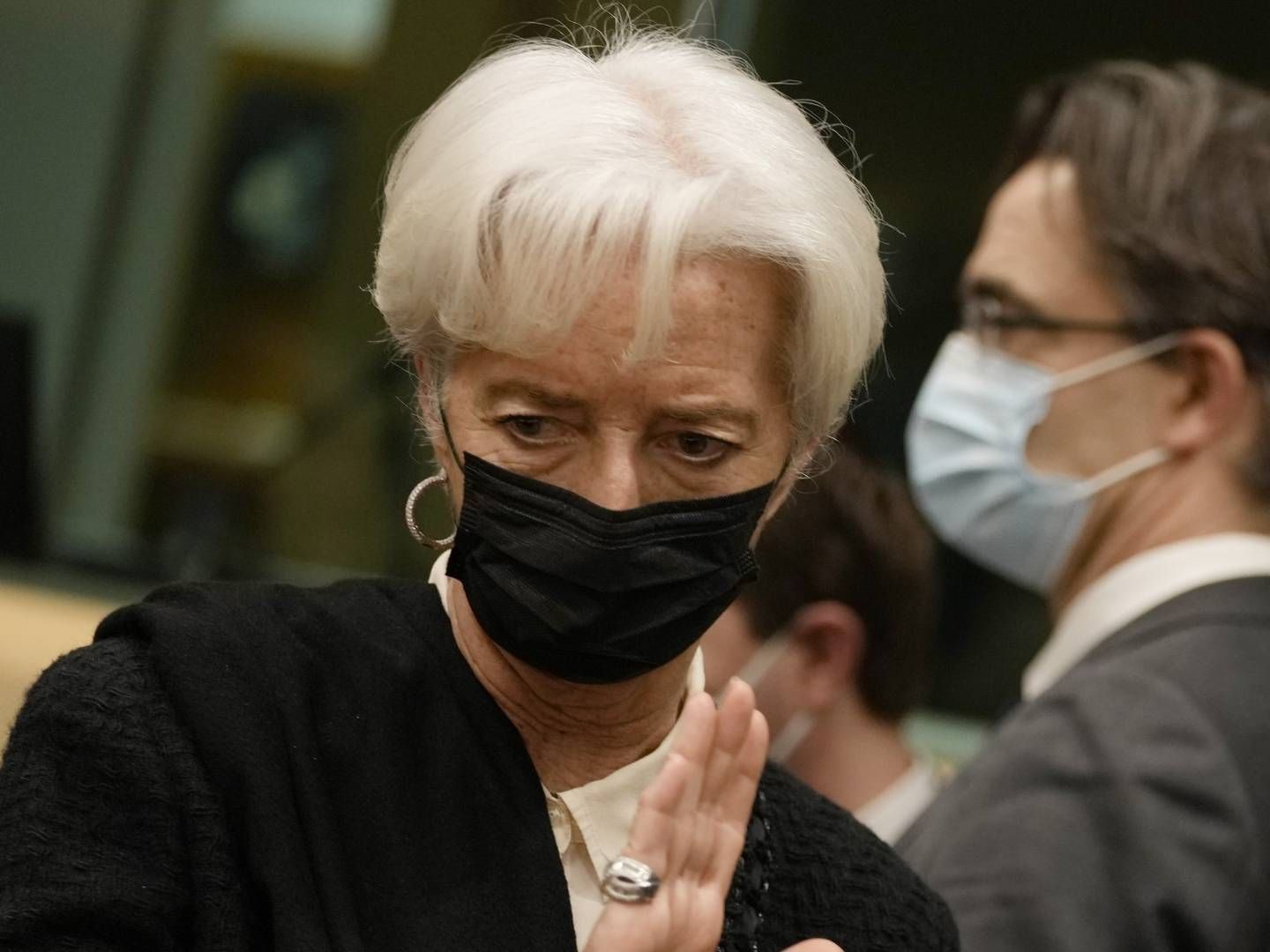 EZB-Präsidentin Christine Lagarde hält sich beim Zeitpunkt für eine mögliche Zinswende bedeckt. | Foto: picture alliance / ASSOCIATED PRESS | Virginia Mayo