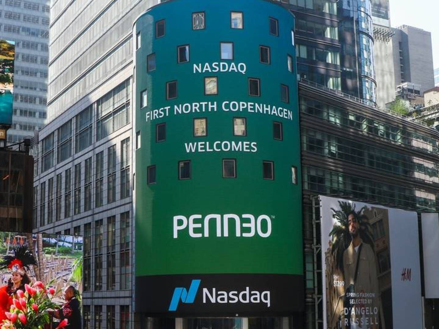 Penneo rokerer i ledelsen. | Foto: Nasdaq / PR