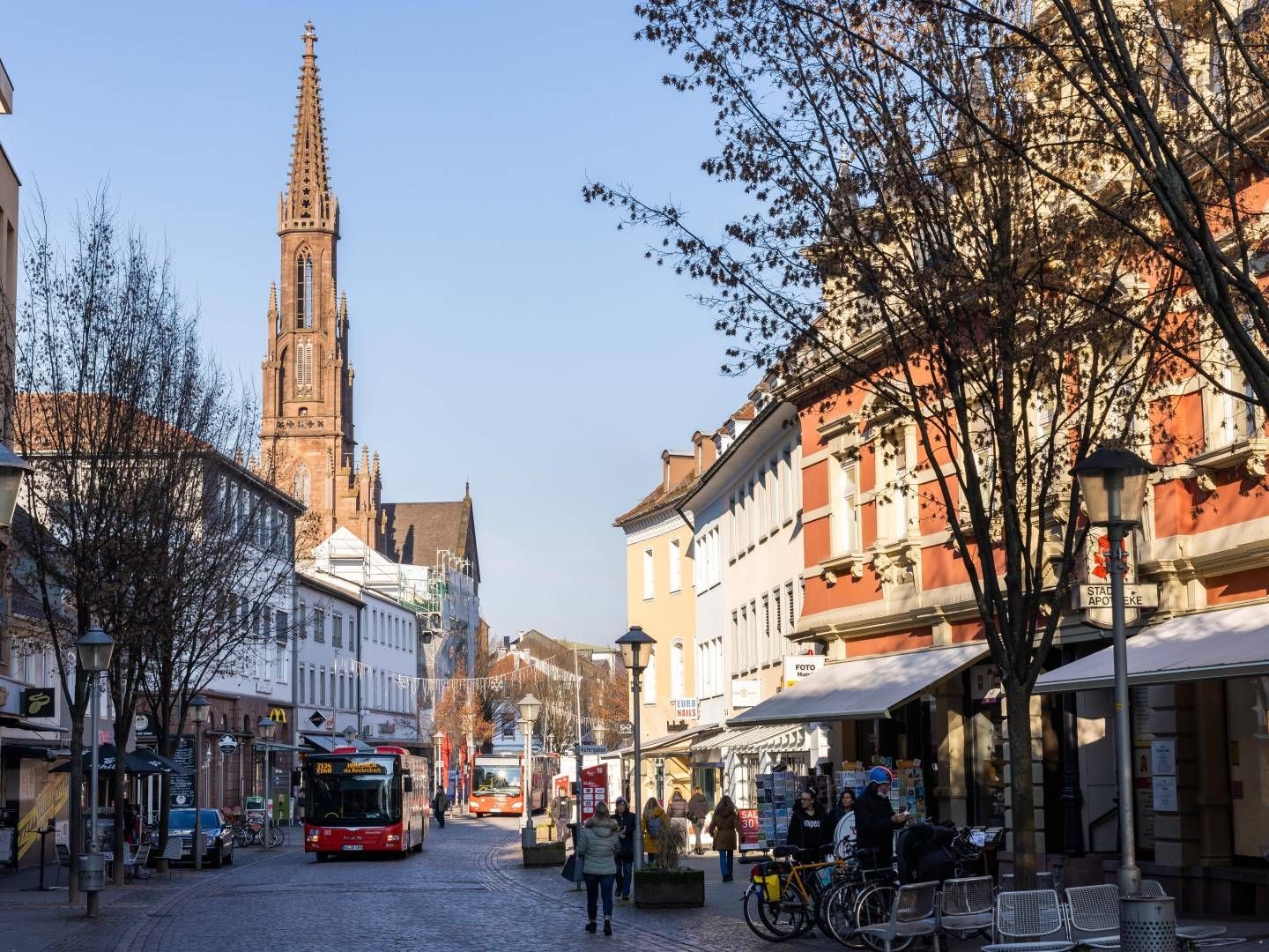 Die Innenstadt von Offenburg. | Foto: picture alliance/dpa | Philipp von Ditfurth