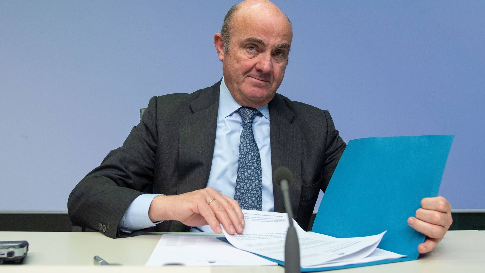 EZB-Vizepräsident Luis de Guindos. | Foto: picture alliance / SvenSimon | Elmar Kremser/SVEN SIMON