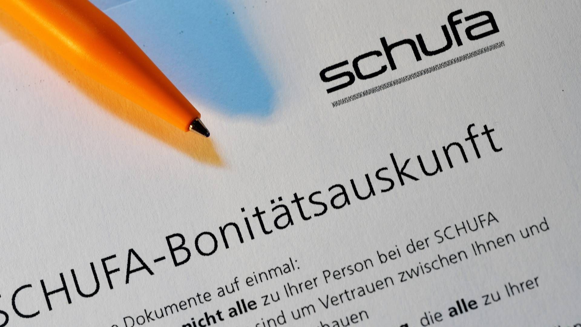 Schufa-Auskunftsformular. | Foto: picture alliance / Jens Niering | Jens Niering