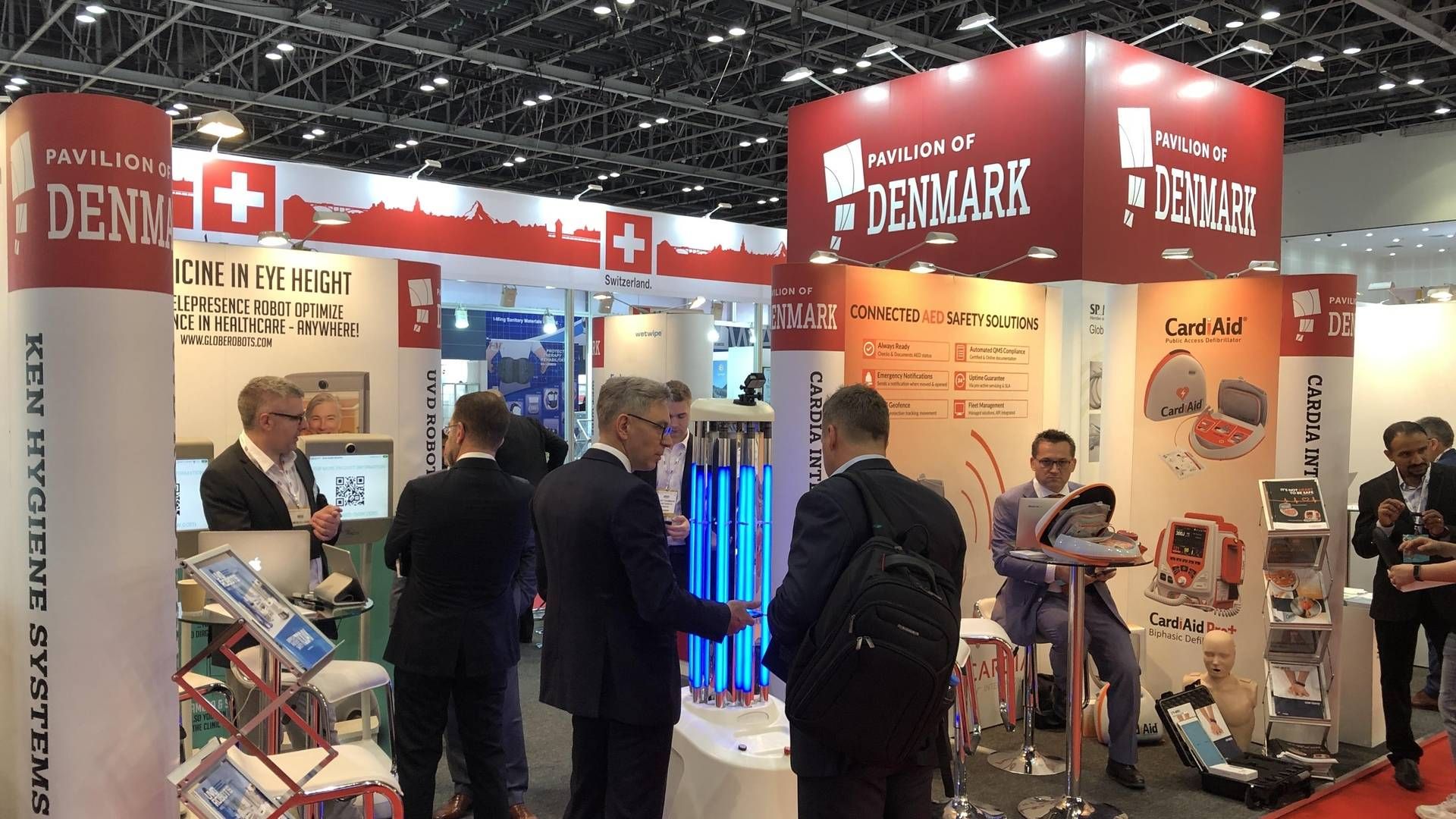 A record number of Danish firms are participating in this year's health expo, Arab Health, which takes place in Dubai. The photograph depicts last year's event | Photo: Health Tech / PR