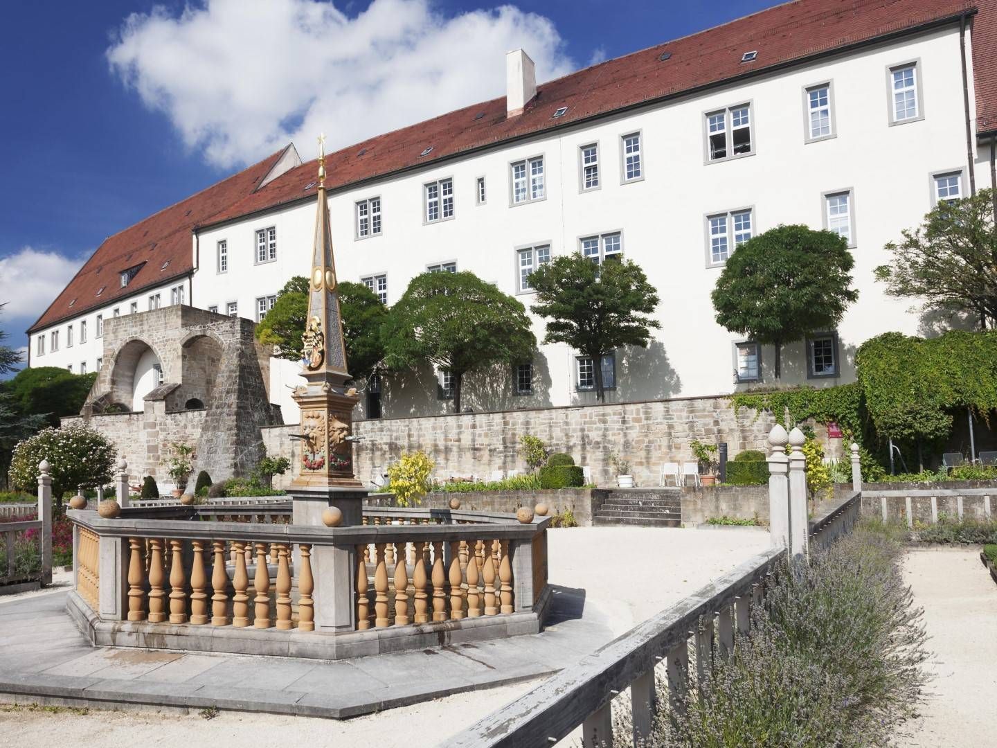 Der Pomeranzengarten am Schloss Leonberg. | Foto: picture alliance / imageBROKER | Markus Lange