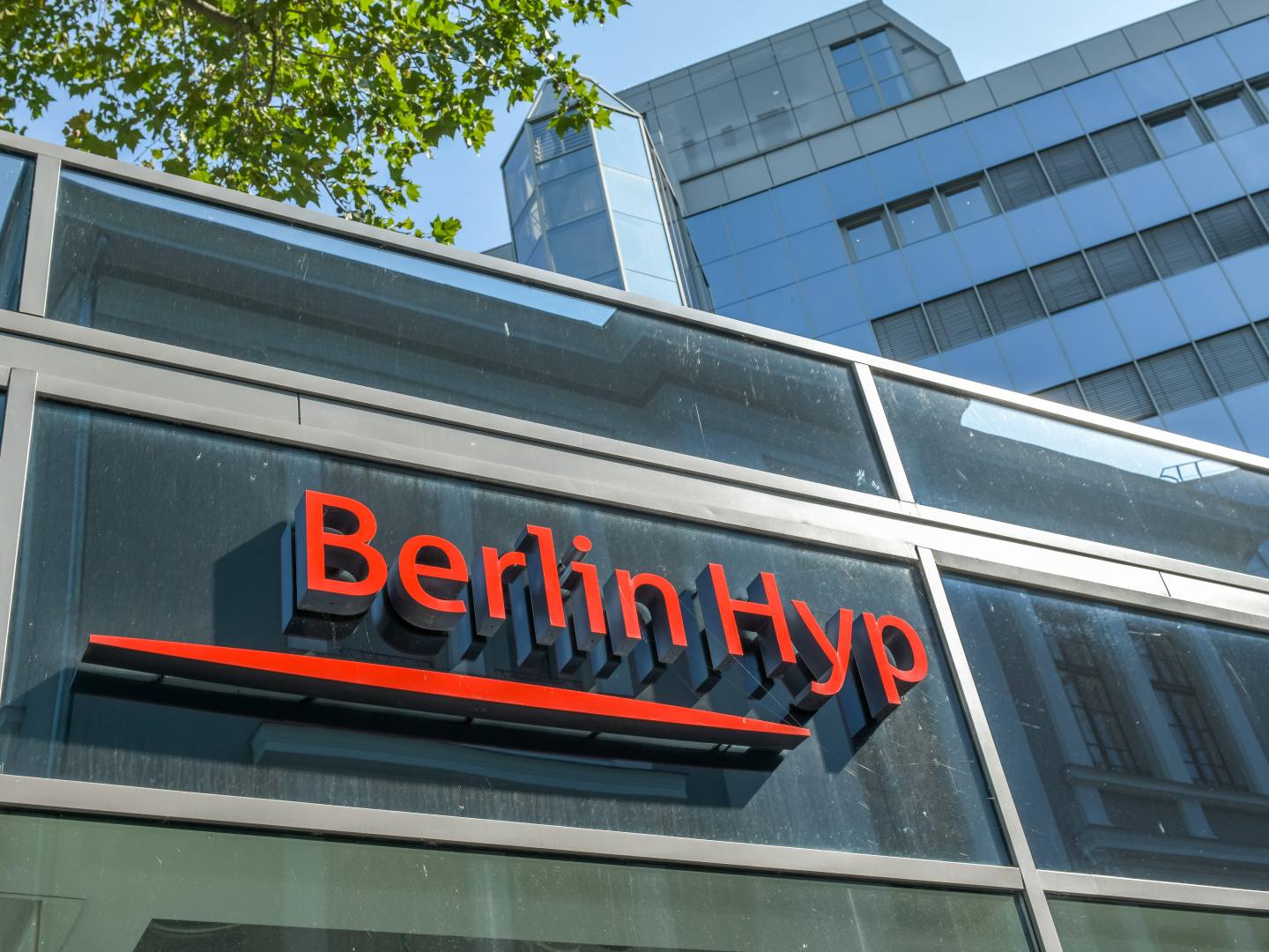 Logo der Berlin Hyp. | Foto: picture alliance / Bildagentur-online/Joko | Bildagentur-online/Joko