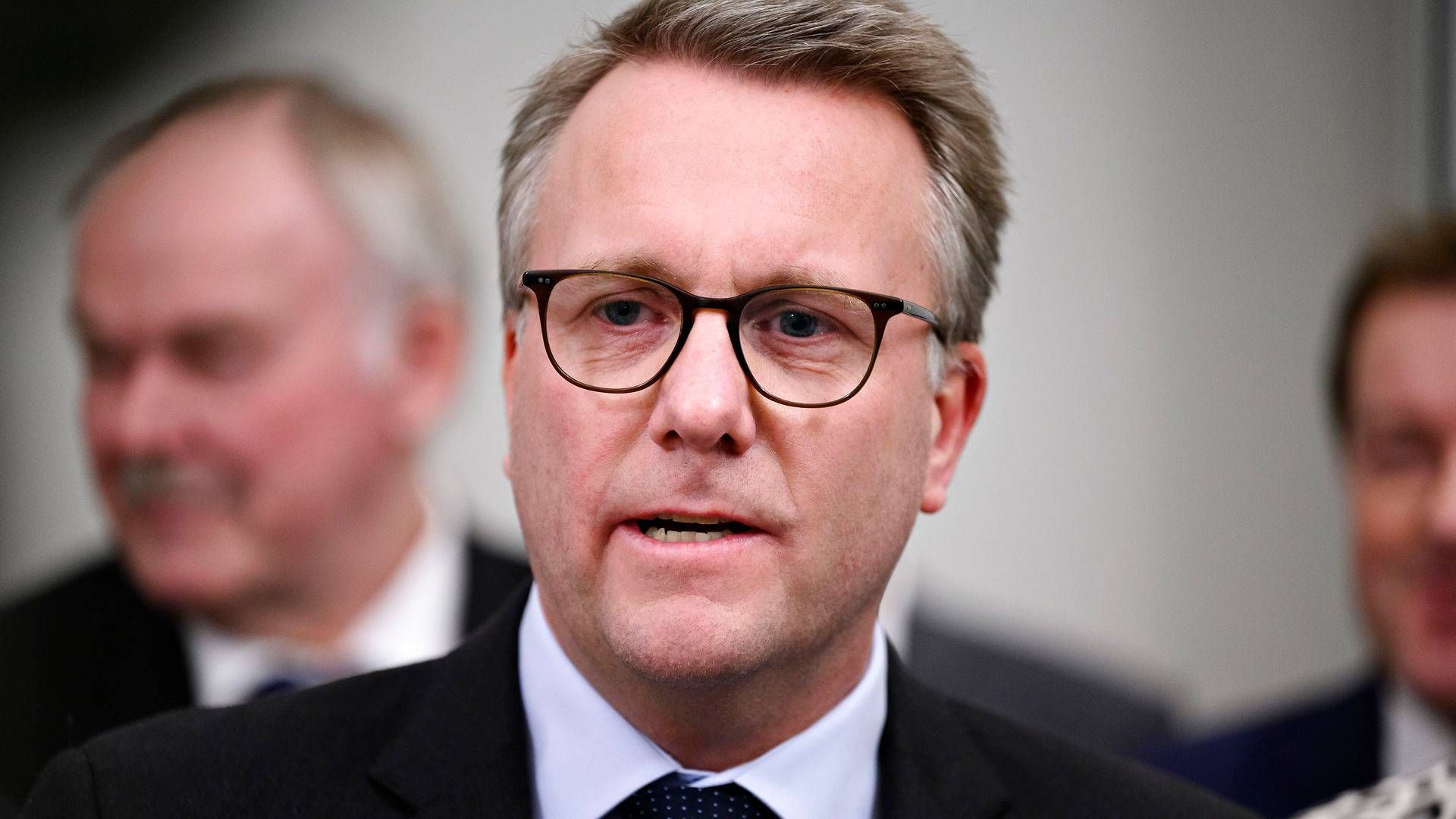 Skatteminister Morten Bødskov begrundede den danske holdning til særlige skatteordninger for rederierne med, at en højere beskatning ville kunne føre til en udflagning. | Foto: Philip Davali/Ritzau Scanpix