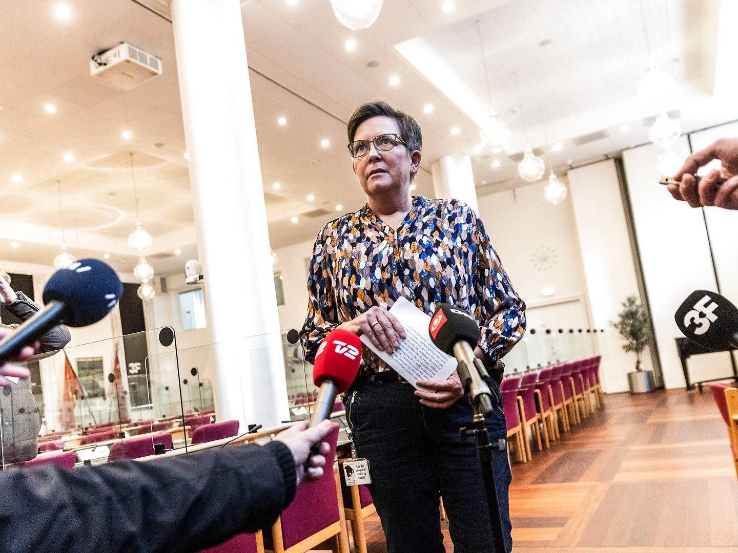 Tidligere næstformand, Tina Christensen, er blevet valgt som foreløbig formand for 3F. | Foto: Ólafur Steinar Rye Gestsson/Ritzau Scanpix