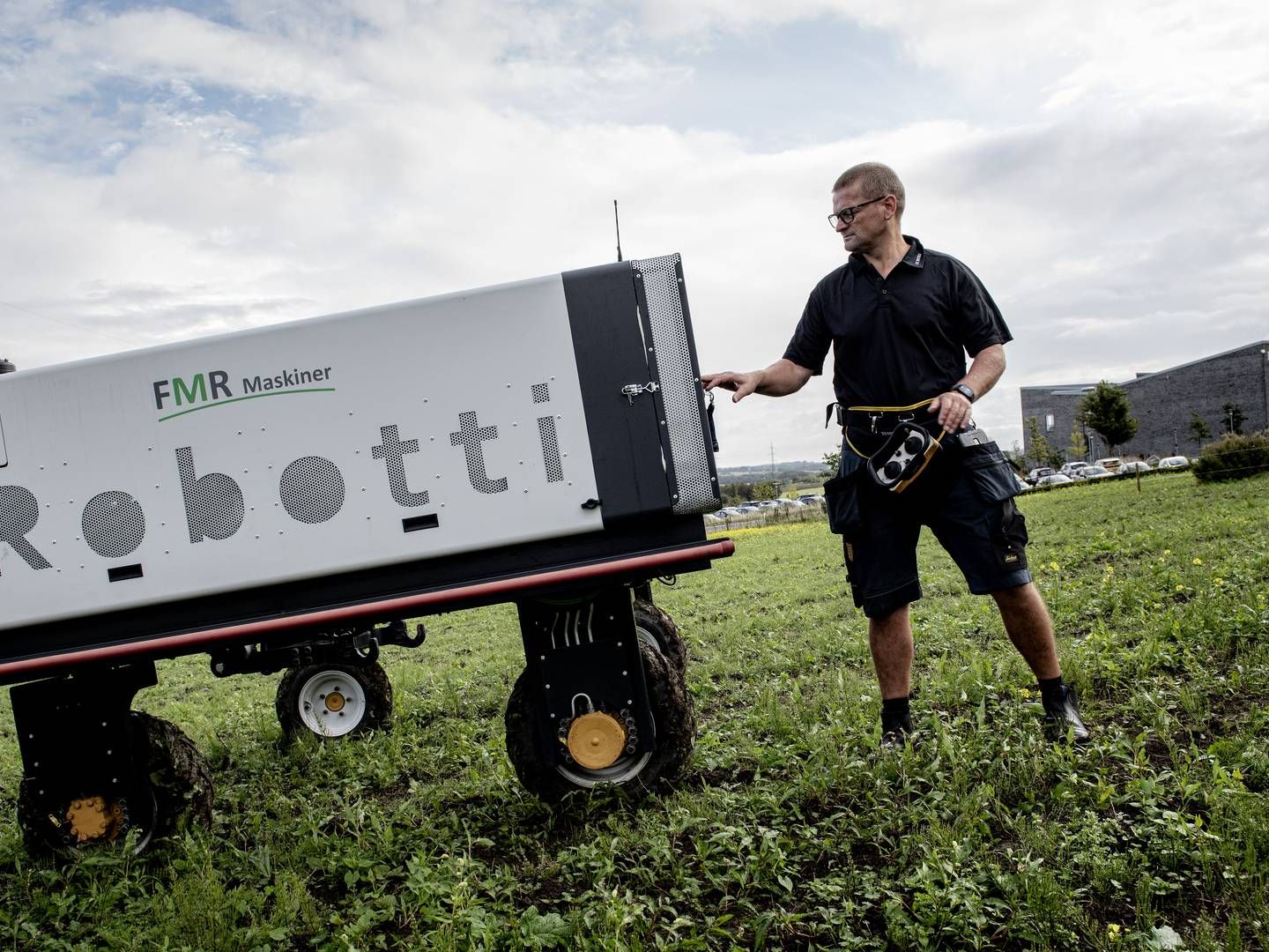 AgroIntelli, der holder til i Aarhus, er med i projektet om at udvikle brugen af flere landbrugsrobotter på samme tid. | Foto: Casper Dalhoff/JPA