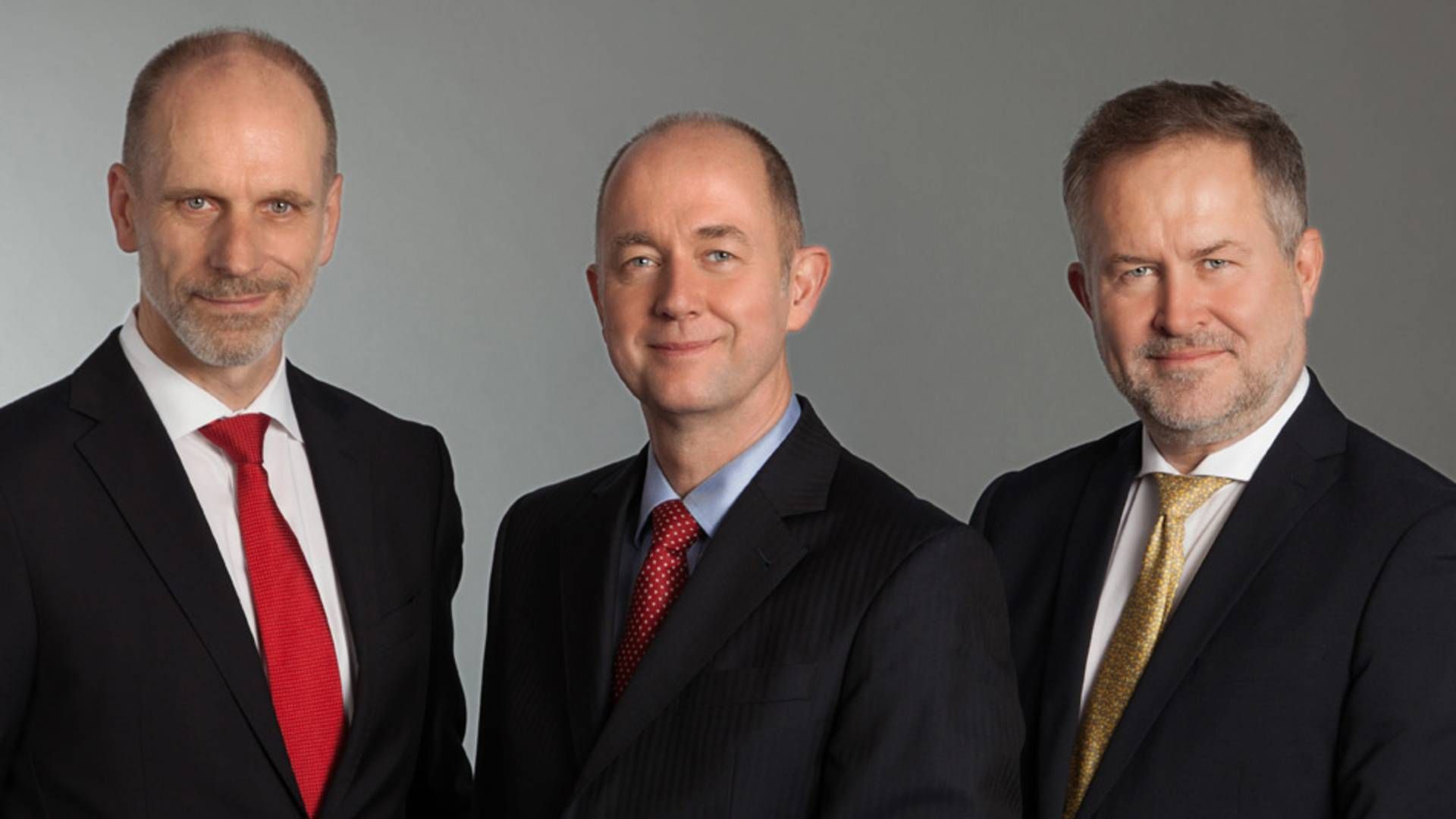 Adm. direktører i North Channel Bank. Fra venstre: Stefan Rensinghoff, Harald Zenke og Gunnar Volkers. | Foto: North Channel Bank/ PR