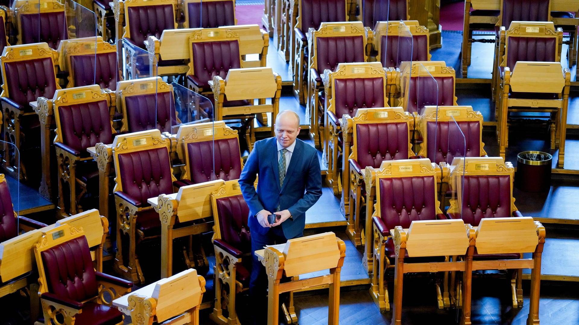 Finansminister Trygve Slagsvold Vedum (SP) sier at regjeringen utnevner ny sentralbanksjef fredag denne uka. | Foto: Ole Berg-Rusten / NTB