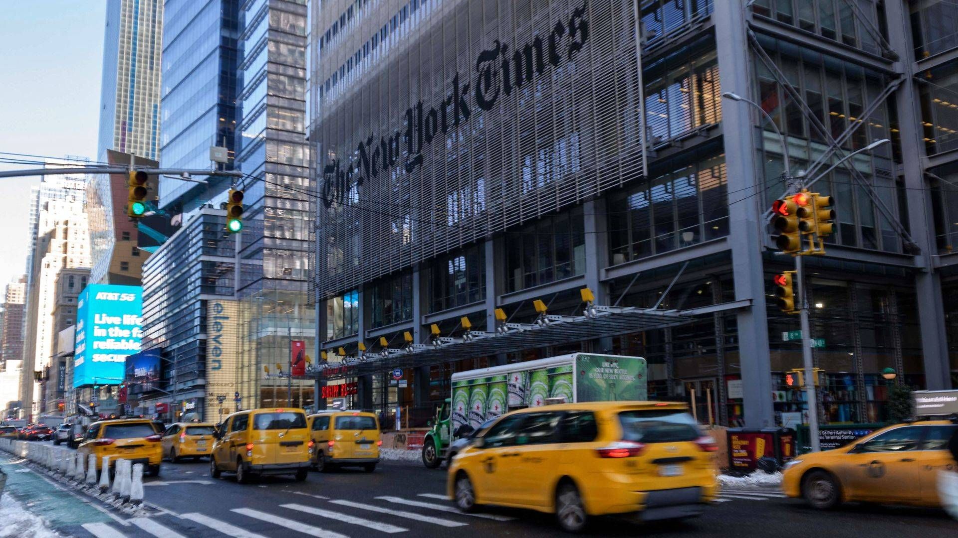 New York Times har sat et nyt mål: Mindst 15 millioner abonnenter ved udgangen af 2027 | Foto: Angela Weiss/AFP/Ritzau Scanpix