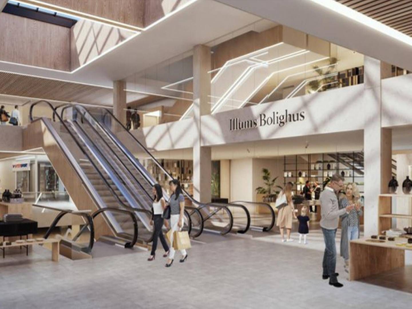 Visualisering af Illums Bolighus' nye 4500 kvm store flag ship store, som i 2023 åbner i Lyngby Stortcenter. | Foto: PR / Danske Shoppingcentre