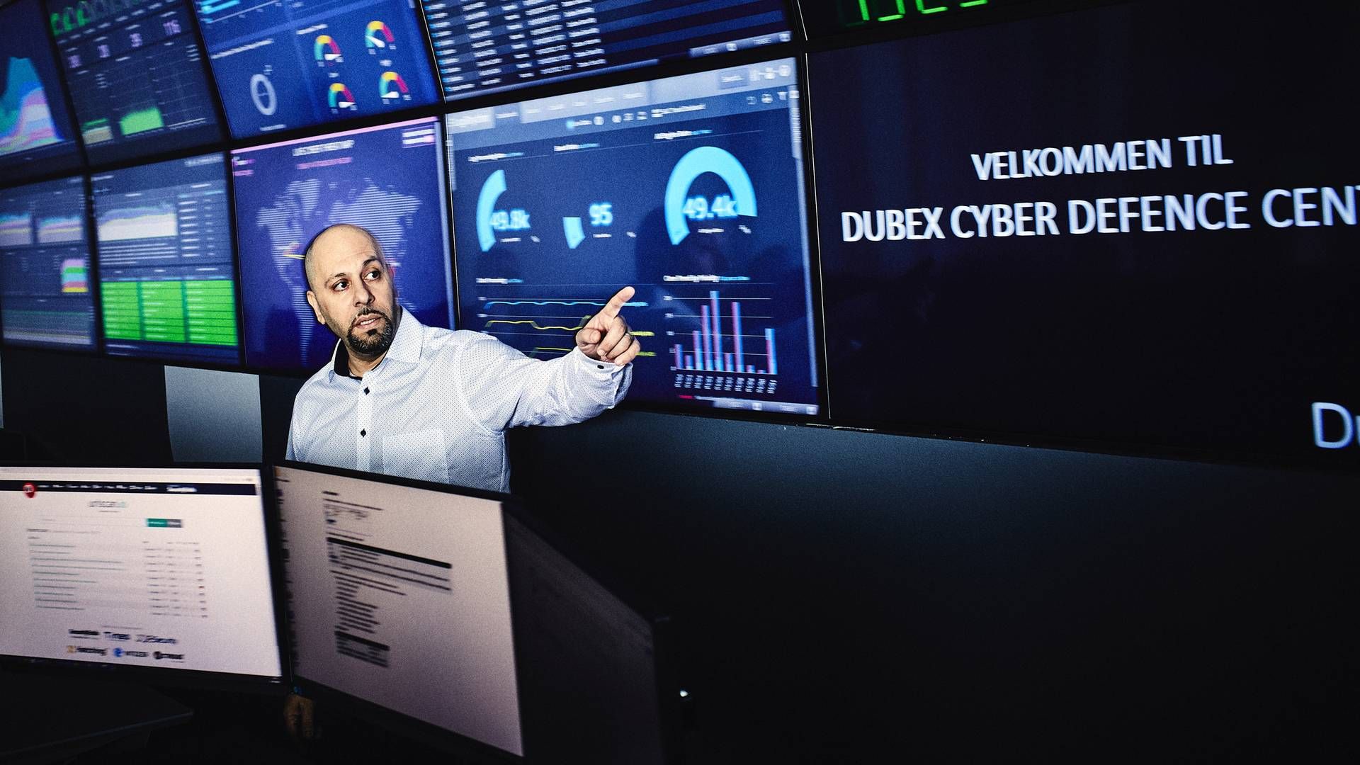 Han er service-direktør i Dubex. Samtidig har han ansvaret for at uddanne unge it-talenter i selskabets Cyber Defence Center. | Foto: MAGNUS MØLLER/Magnus Møller