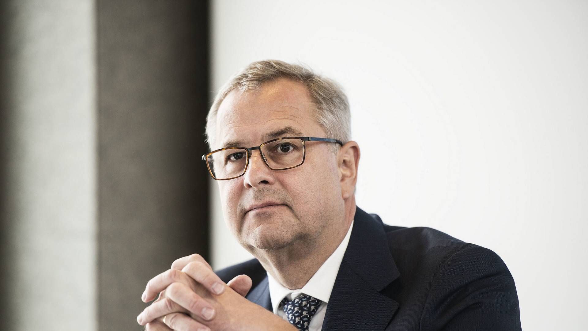 Maersk CEO Søren Skou has already met the financial targets in the logistics area, however, it remains to be tested in a normalized market, views Sydbank. | Photo: Casper Holmenlund Christensen/Jyllands-Posten/Ritzau Scanpix