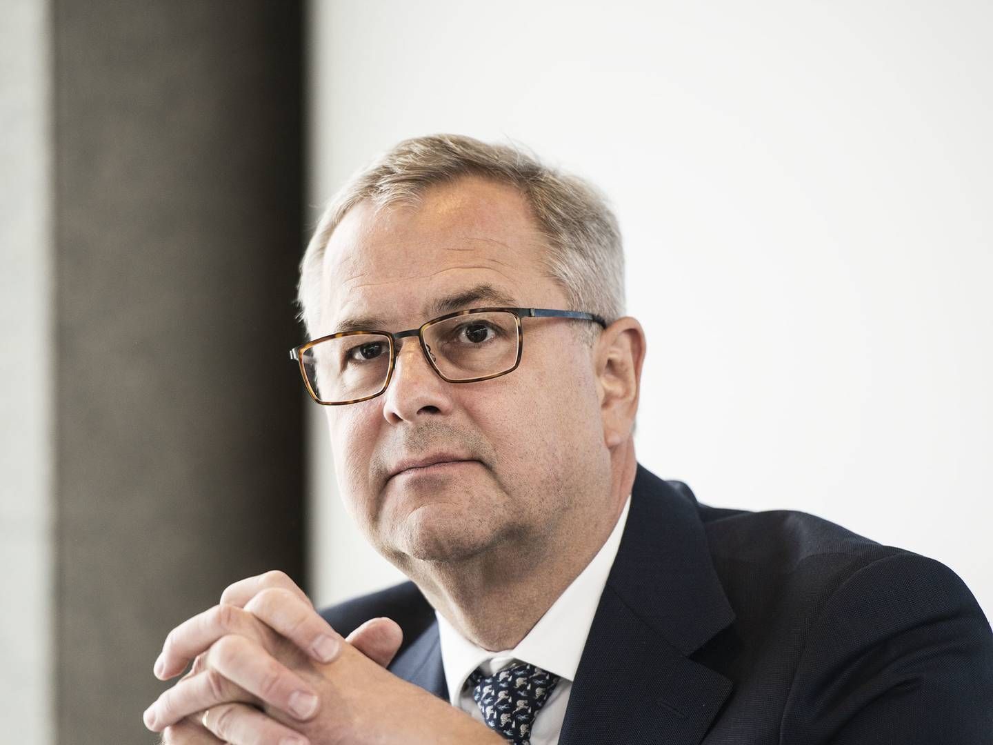 Maersk CEO Søren Skou has already met the financial targets in the logistics area, however, it remains to be tested in a normalized market, views Sydbank. | Photo: Casper Holmenlund Christensen/Jyllands-Posten/Ritzau Scanpix