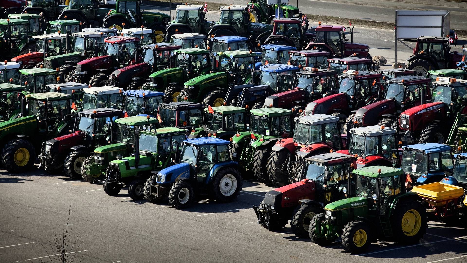 Hundredevis af græske landmænd mødte op fredag og protesterede. Arkivfoto fra traktordemonstrationerne i København. | Foto: Jakob Jørgensen