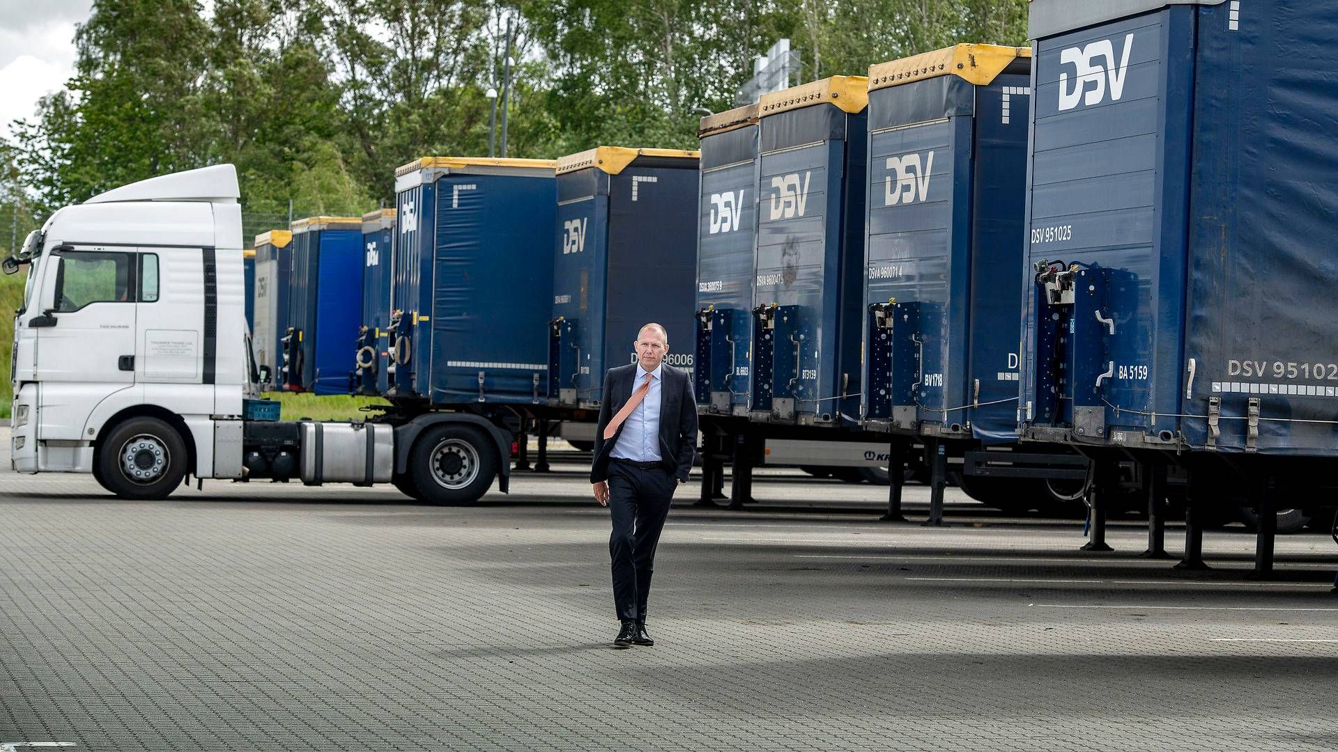 DSV's topchef Jens Bjørn Andersen har åbnet op for nye milliardkøb i 2022, da selskabet er nået langt med integrationen af GIL, der blev købt sidste år. | Foto: Lars Krabbe/Foto: Lars Krabbe/Ritzau Scanpix