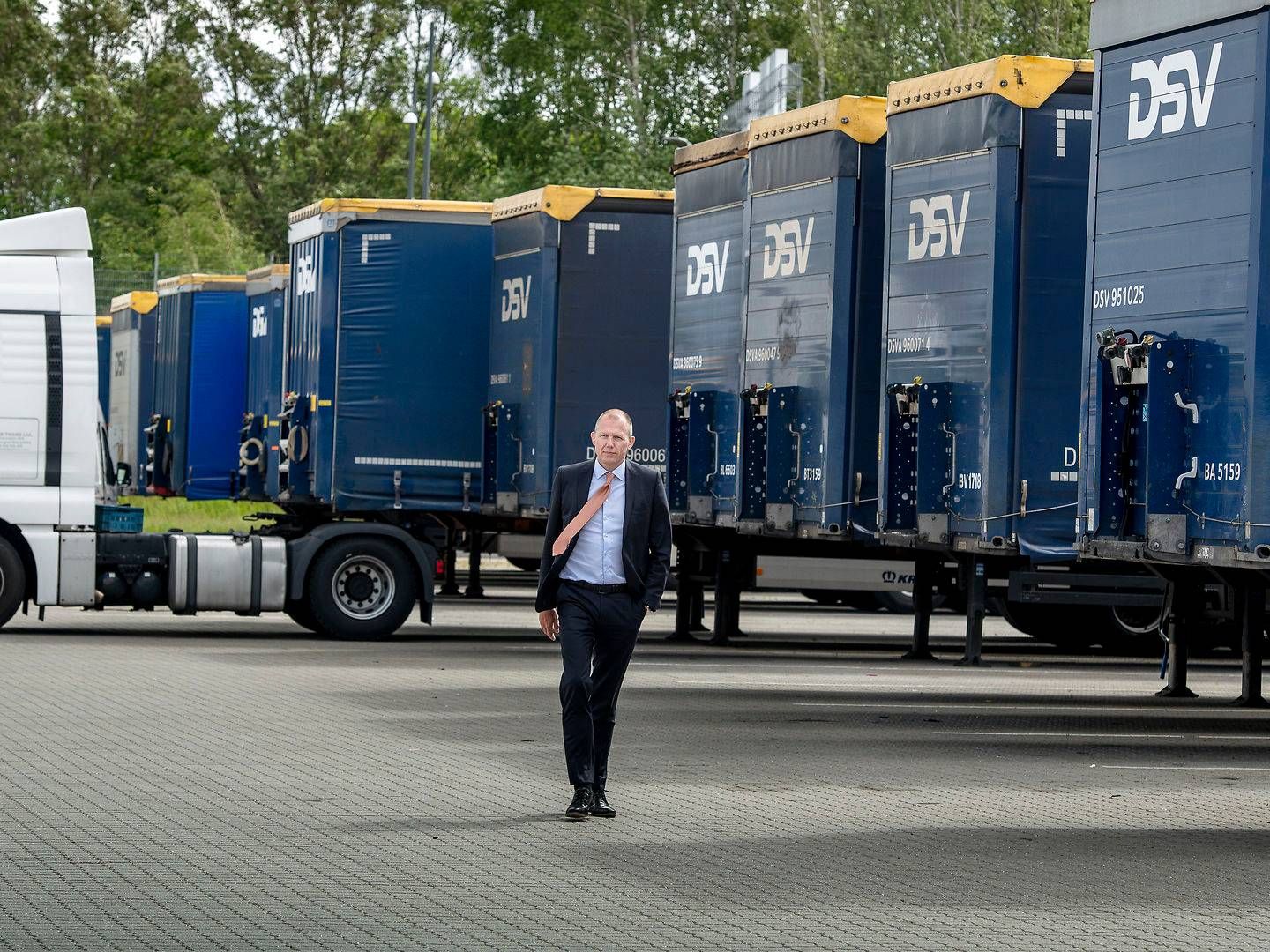 DSV's CEO Jens Bjørn Andersen is open to large-scale acquisitions in 2022 due to the company being far in the integration of GIL, which was bought last year. | Photo: Lars Krabbe/Foto: Lars Krabbe/Ritzau Scanpix