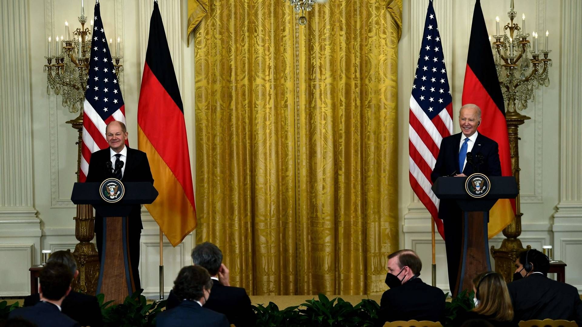 President Joe Biden and German Chancellor Olaf Scholz. | Photo: BRENDAN SMIALOWSKI/AFP / AFP