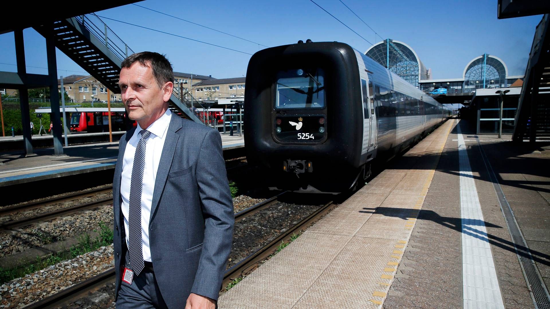 DSB's adm. direktør, Flemming Jensen, peger på, at forsinkelserne i høj grad skyldes sporarbejde hos Banedanmark. | Foto: Jens Dresling/Politiken/Ritzau Scanpix